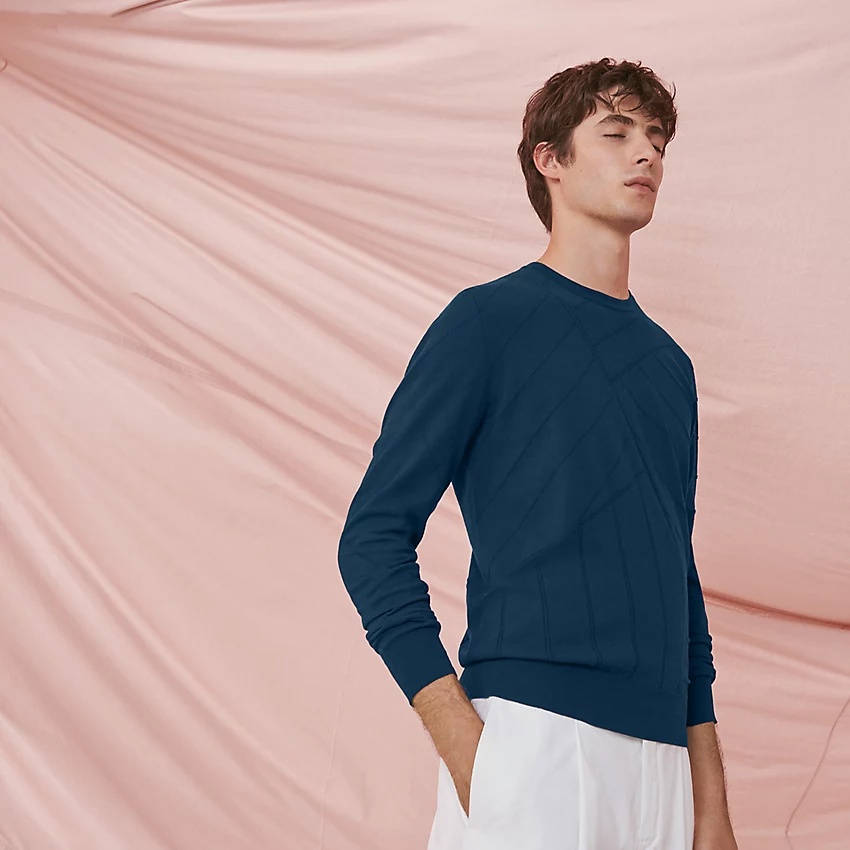 "Pique voilier" crewneck sweater - 1