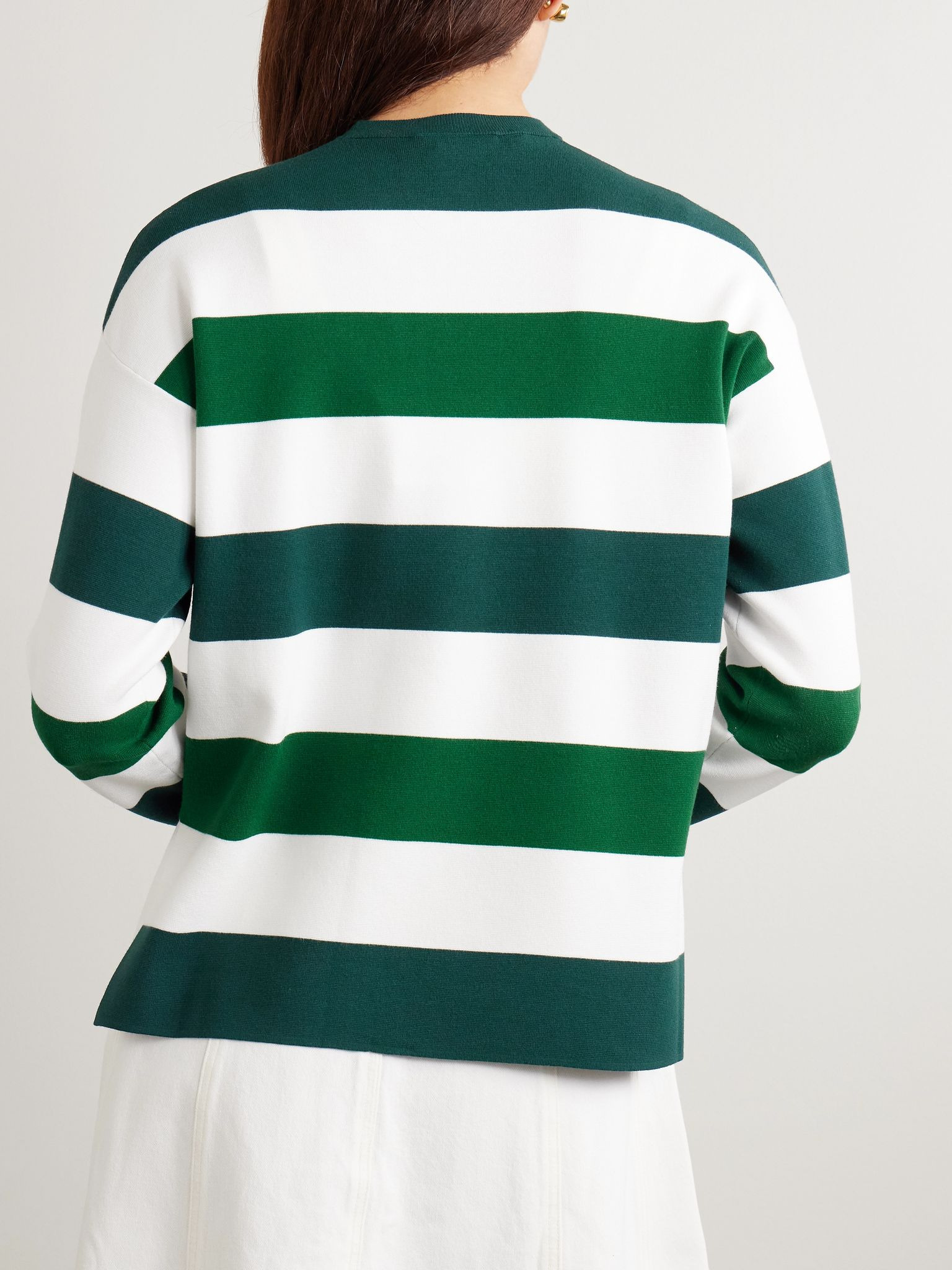 Jesone asymmetric striped jersey T-shirt Multi - 3