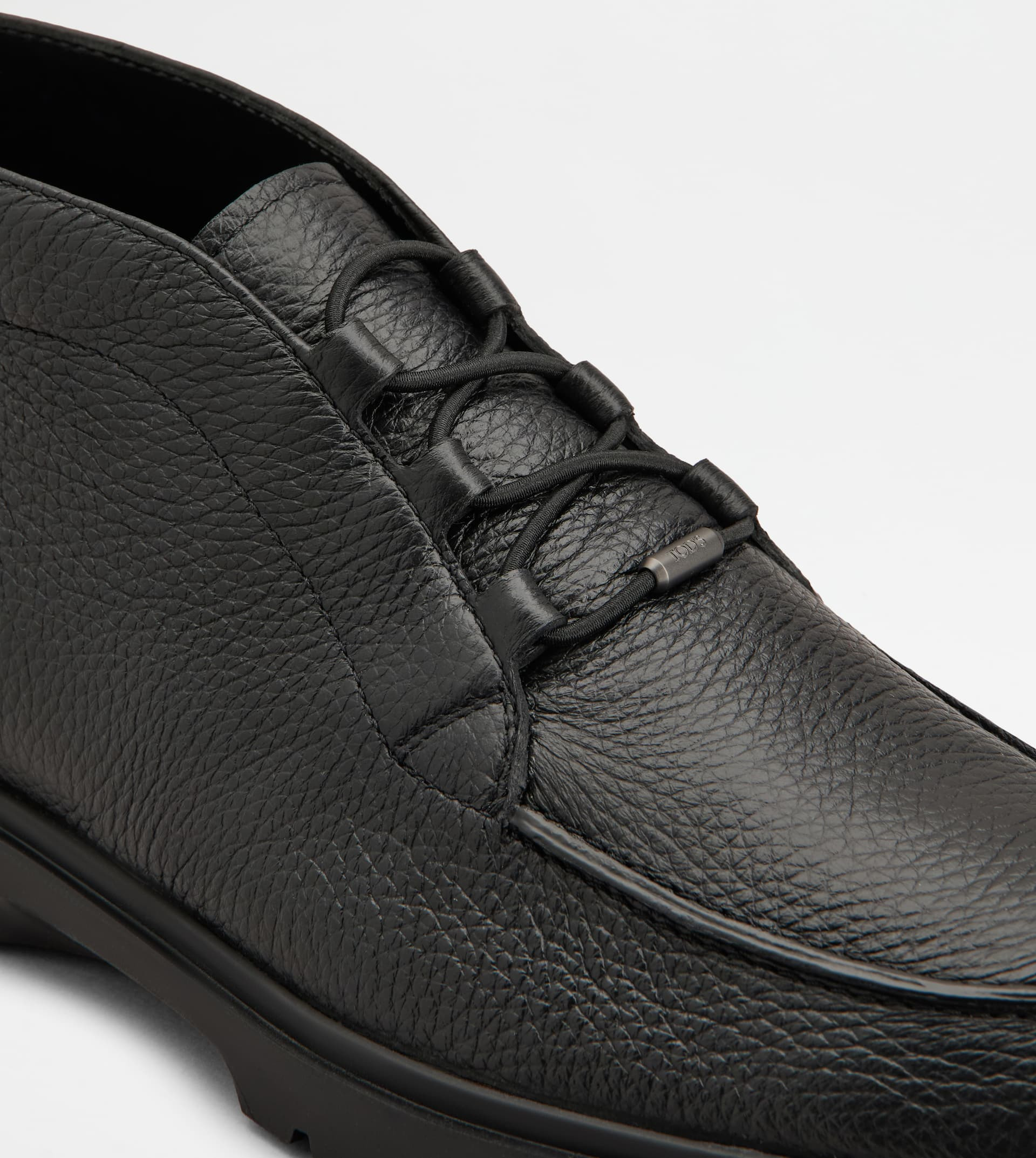 DESERT BOOTS IN LEATHER - BLACK - 5