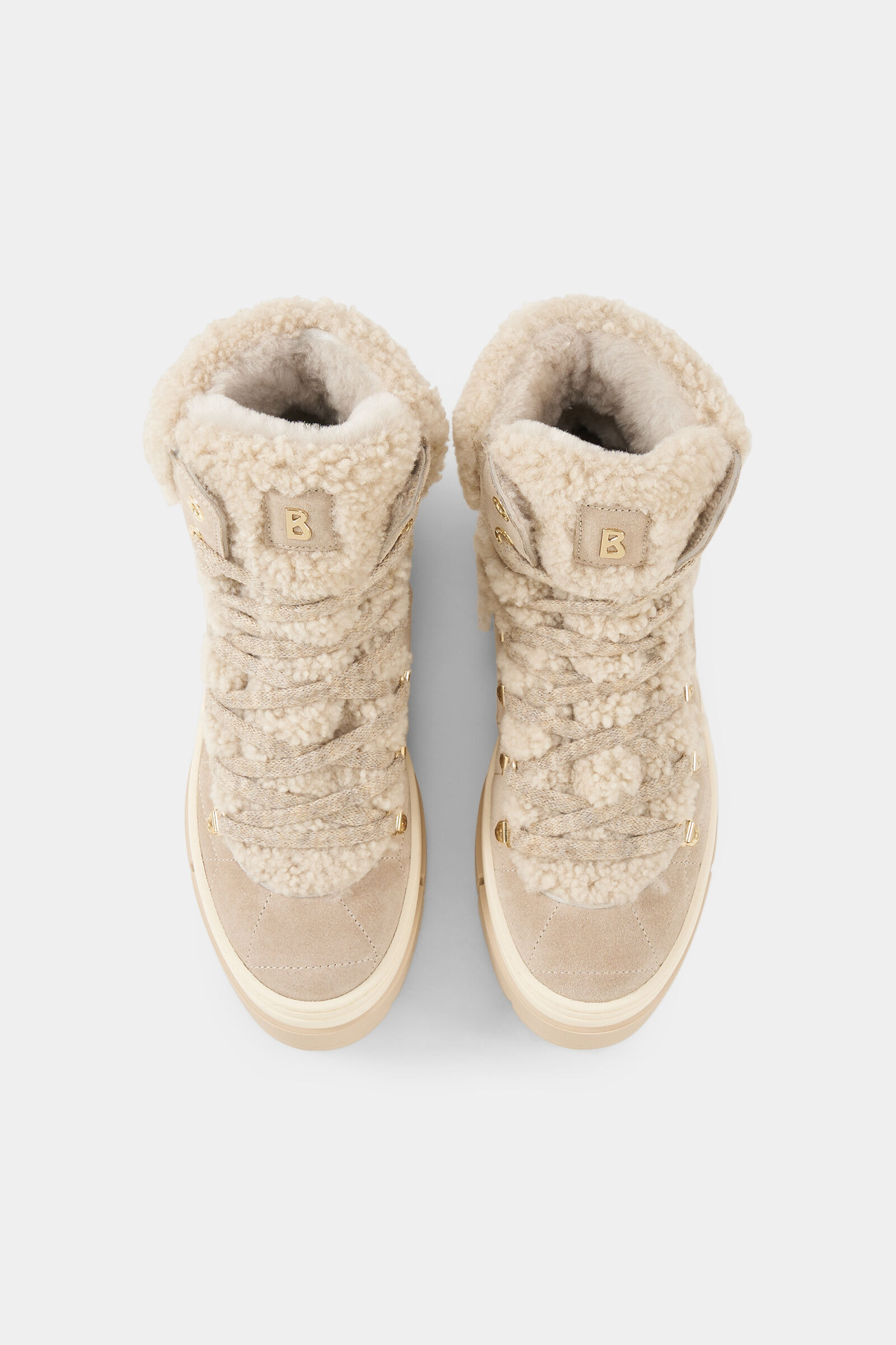 Mid boots Vaduz with spikes in Beige - 6
