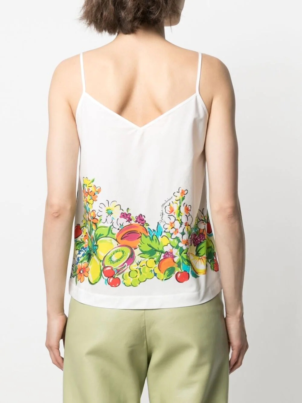 floral-print cotton top - 4