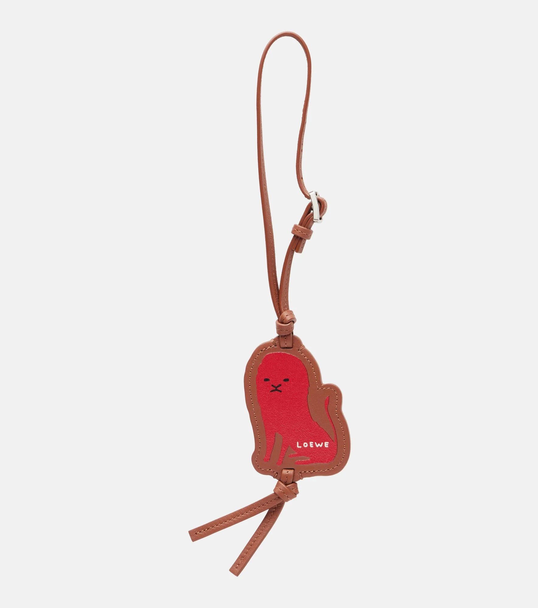 Lion leather bag charm - 1