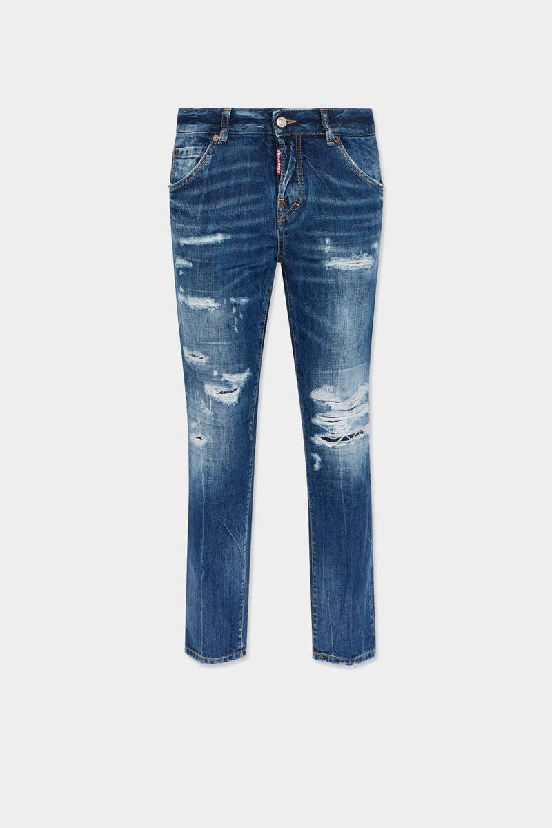 MEDIUM RIPPED WASH TEDDY JEANS 1