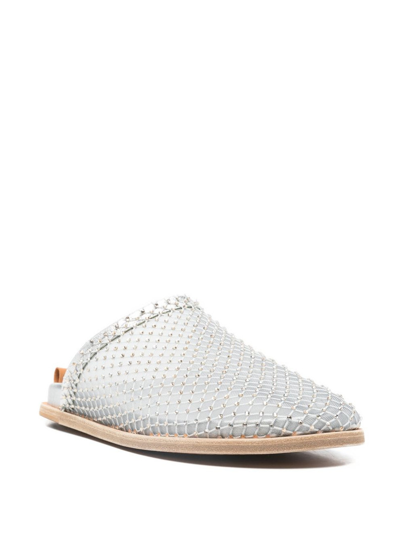 forte_forte studded woven mules outlook