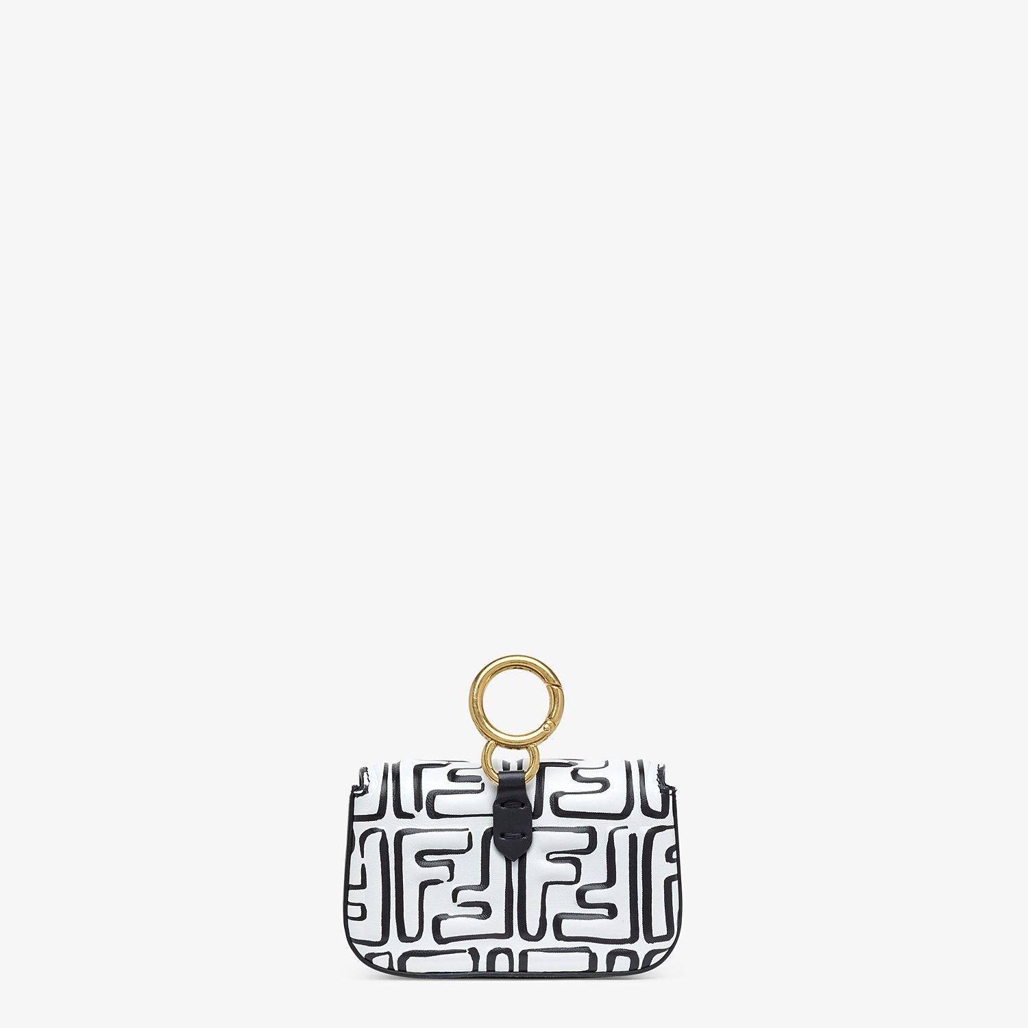 White nappa leather charm - 4