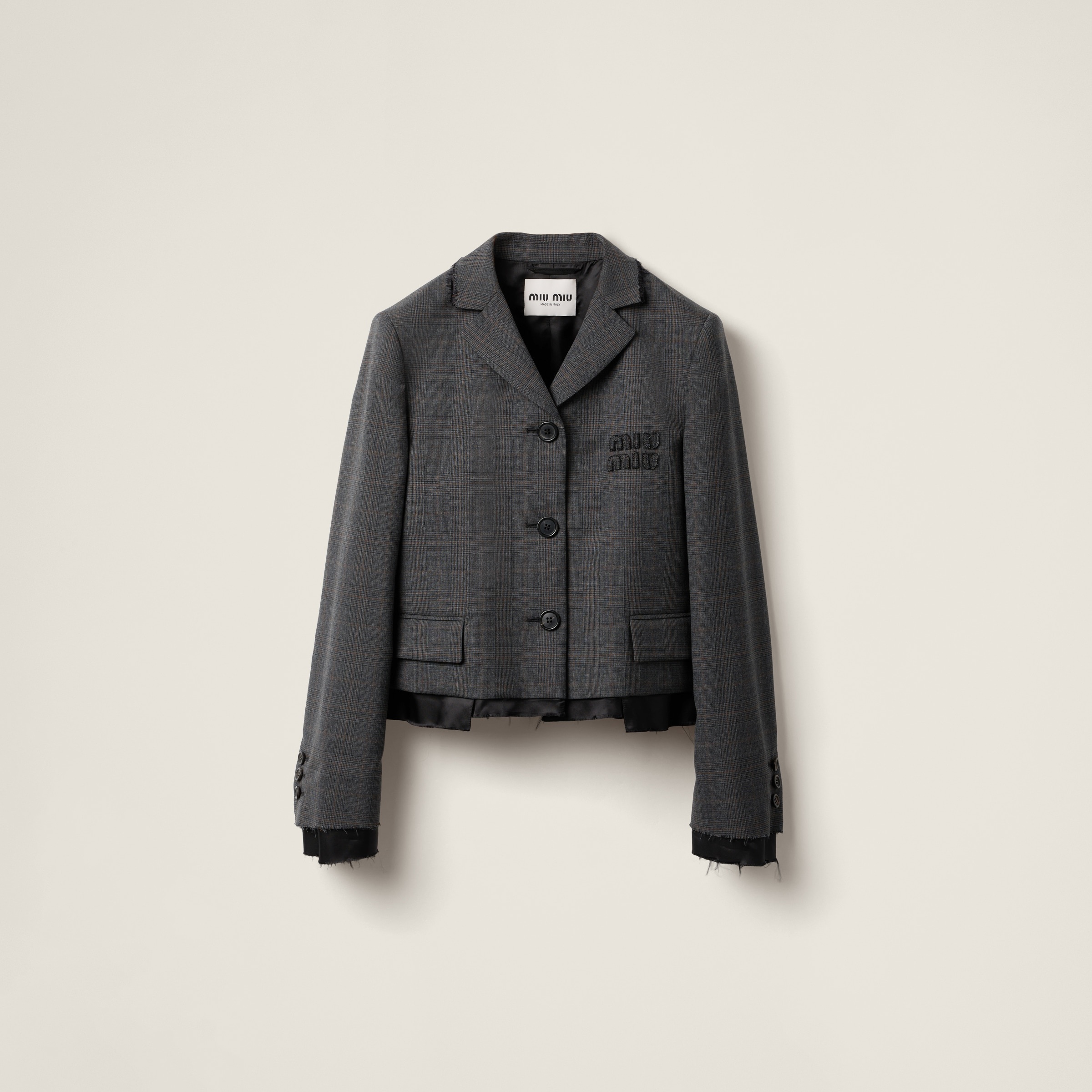 Single-breasted Prince of Wales check jacket - 1