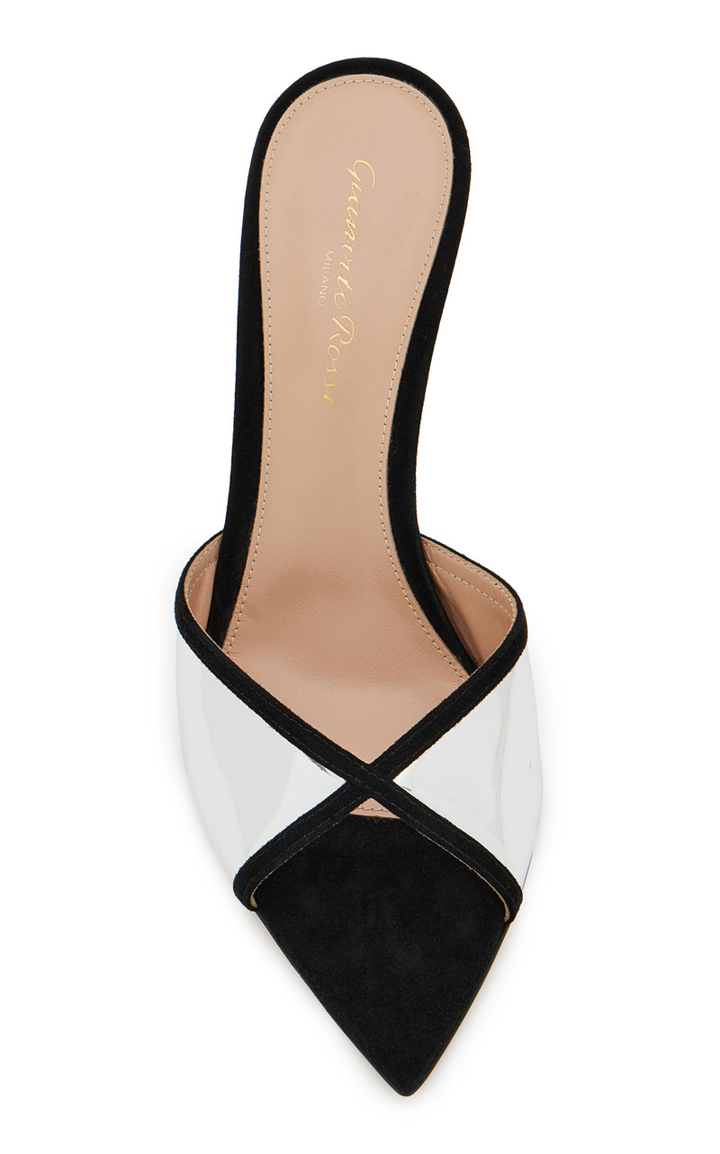 Gianvito Rossi Confetti Metallic Leather Mules metallic outlook