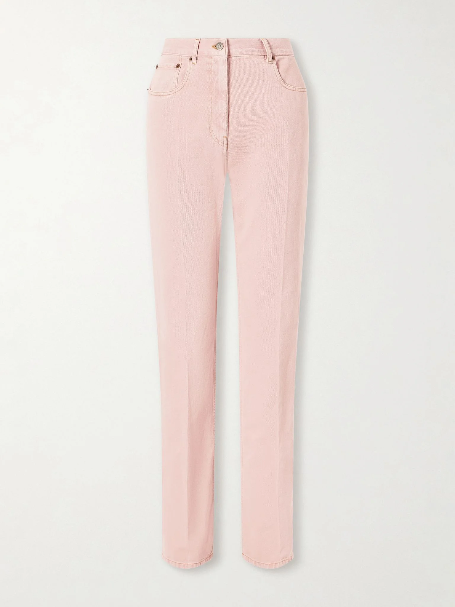 Mid-rise straight-leg jeans Pink - 1