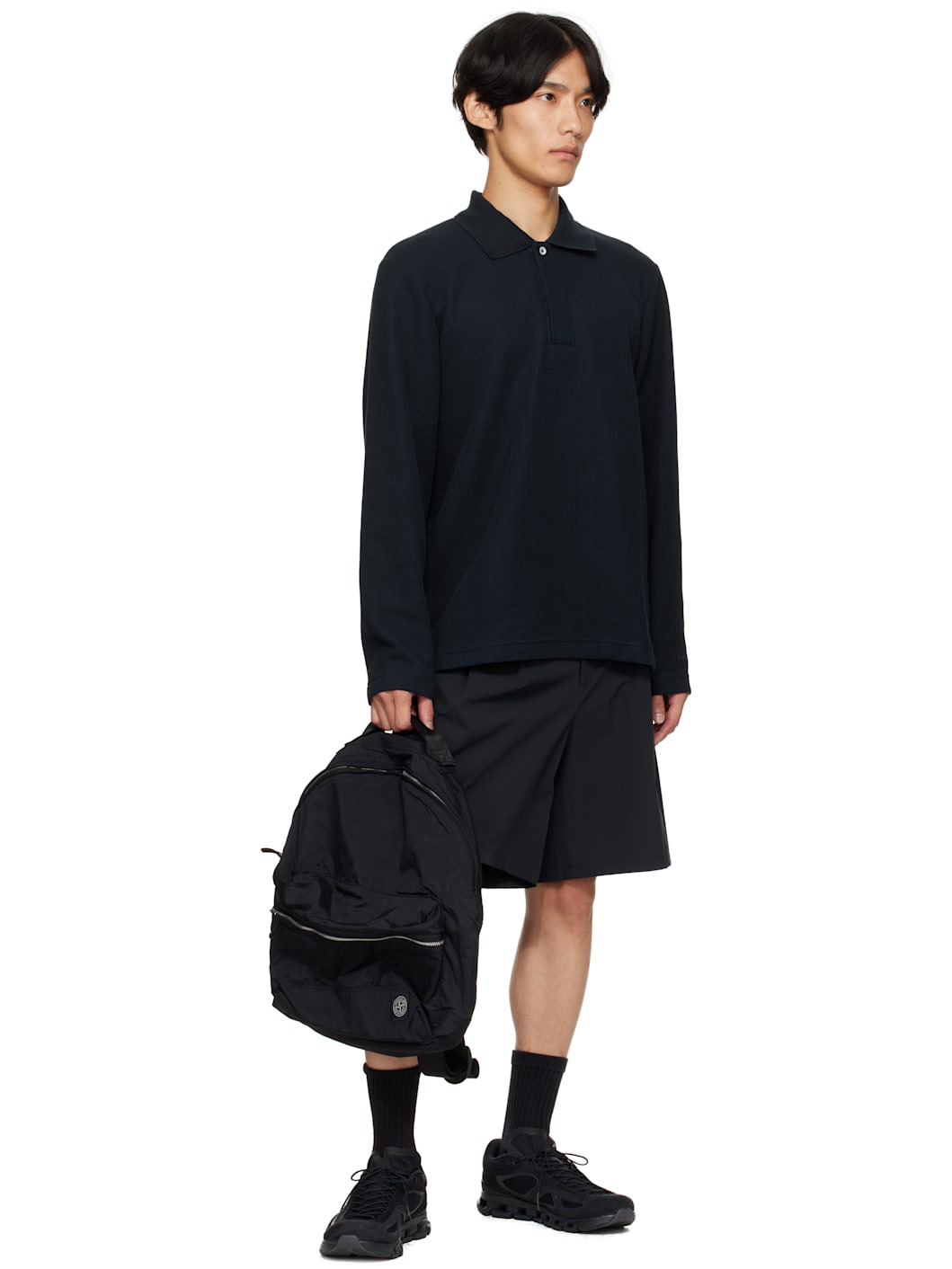 Black 9200014 Coated Nylon Metal ECONYL Backpack - 4