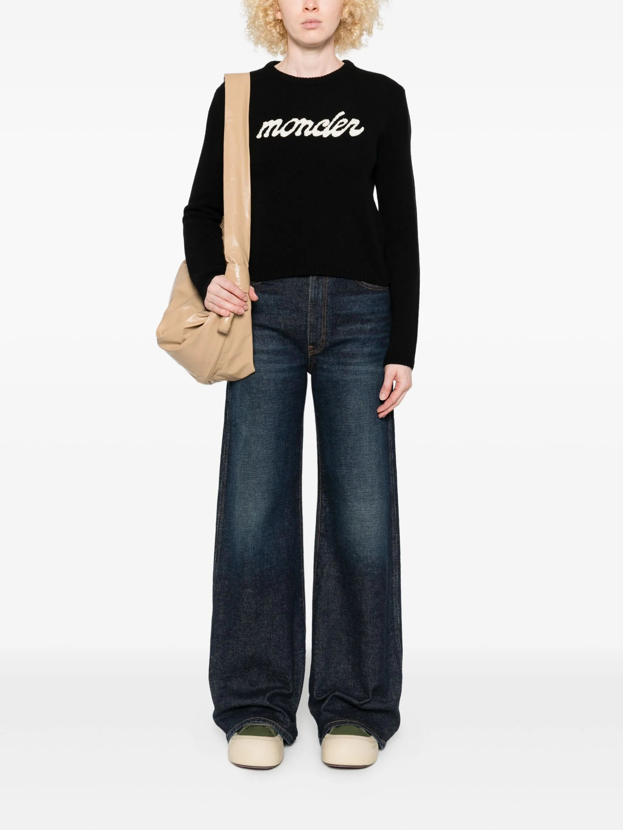 Moncler Logo-embroidered Wool Jumper - 3