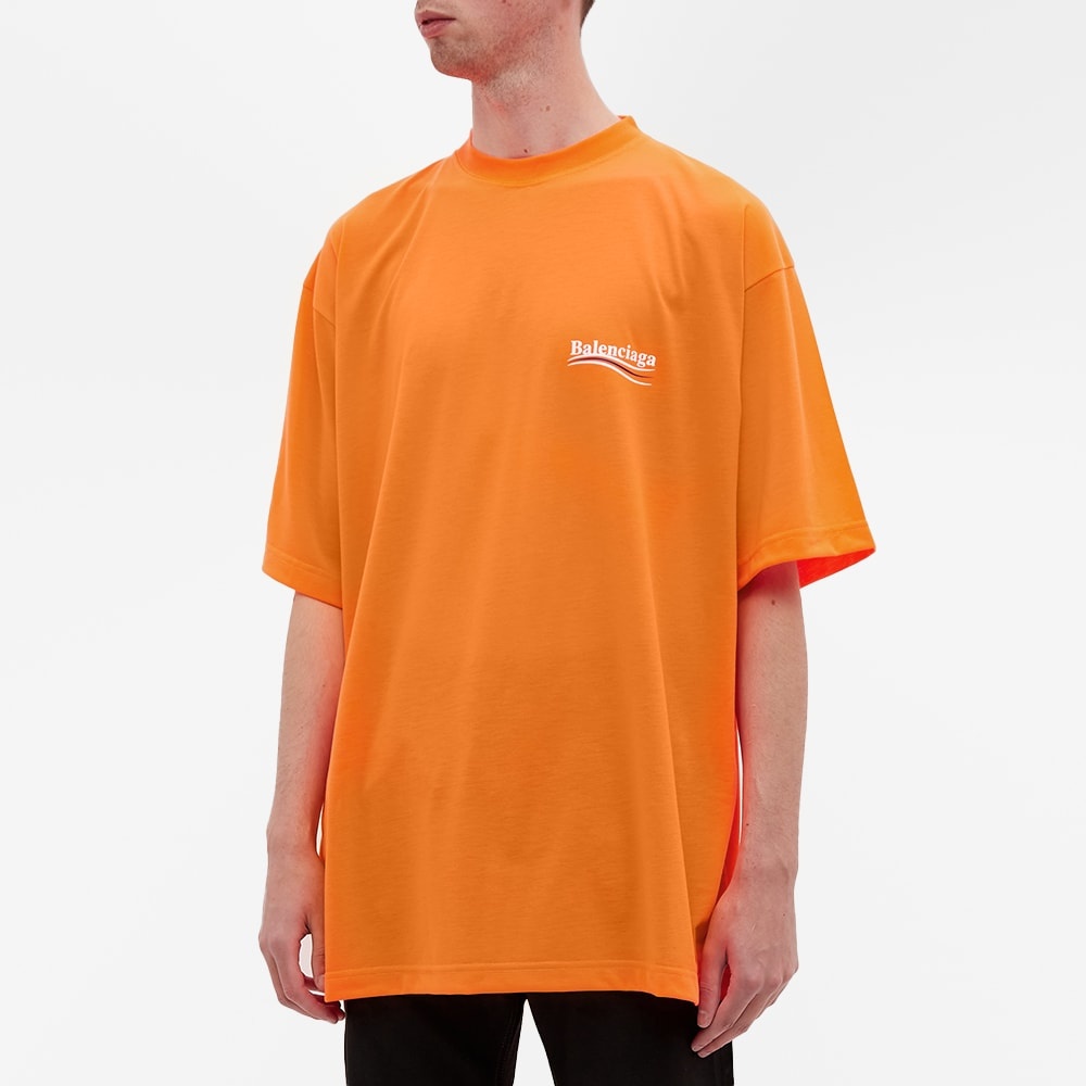 Balenciaga Oversized Political Campaign Logo Tee - 4