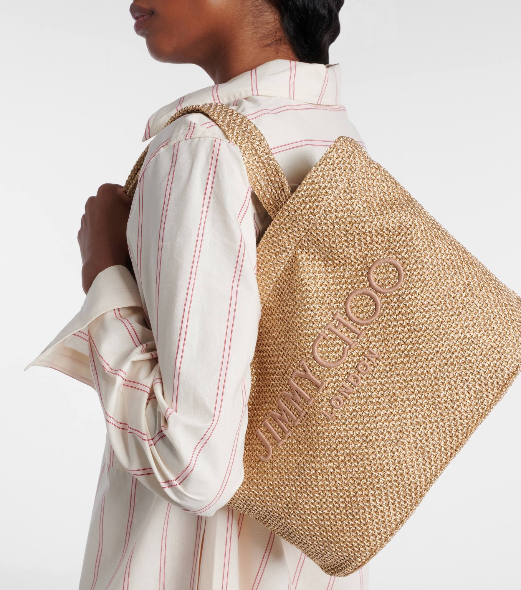 Beach Medium embroidered tote bag - 2