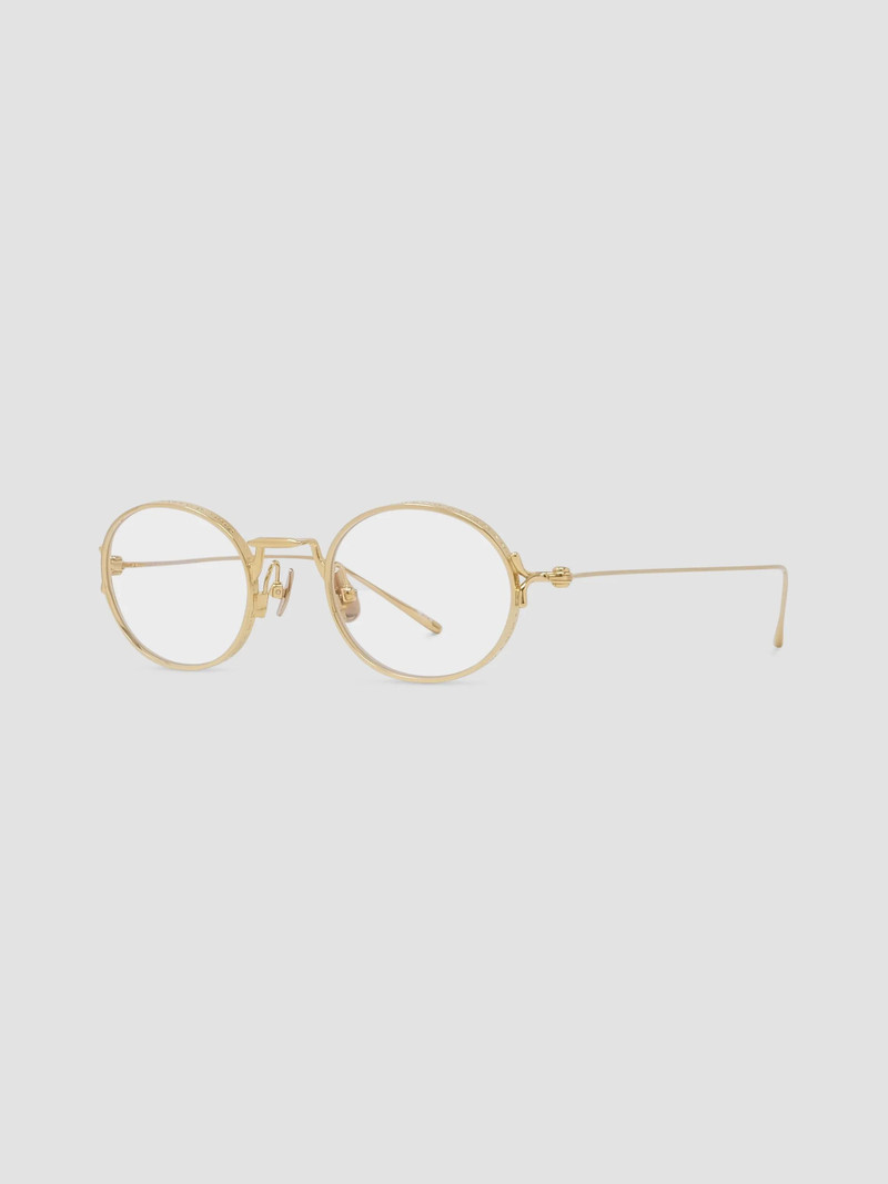 Men's x Matsuda 46MM Round Optical Eyeglasses - Gold 1