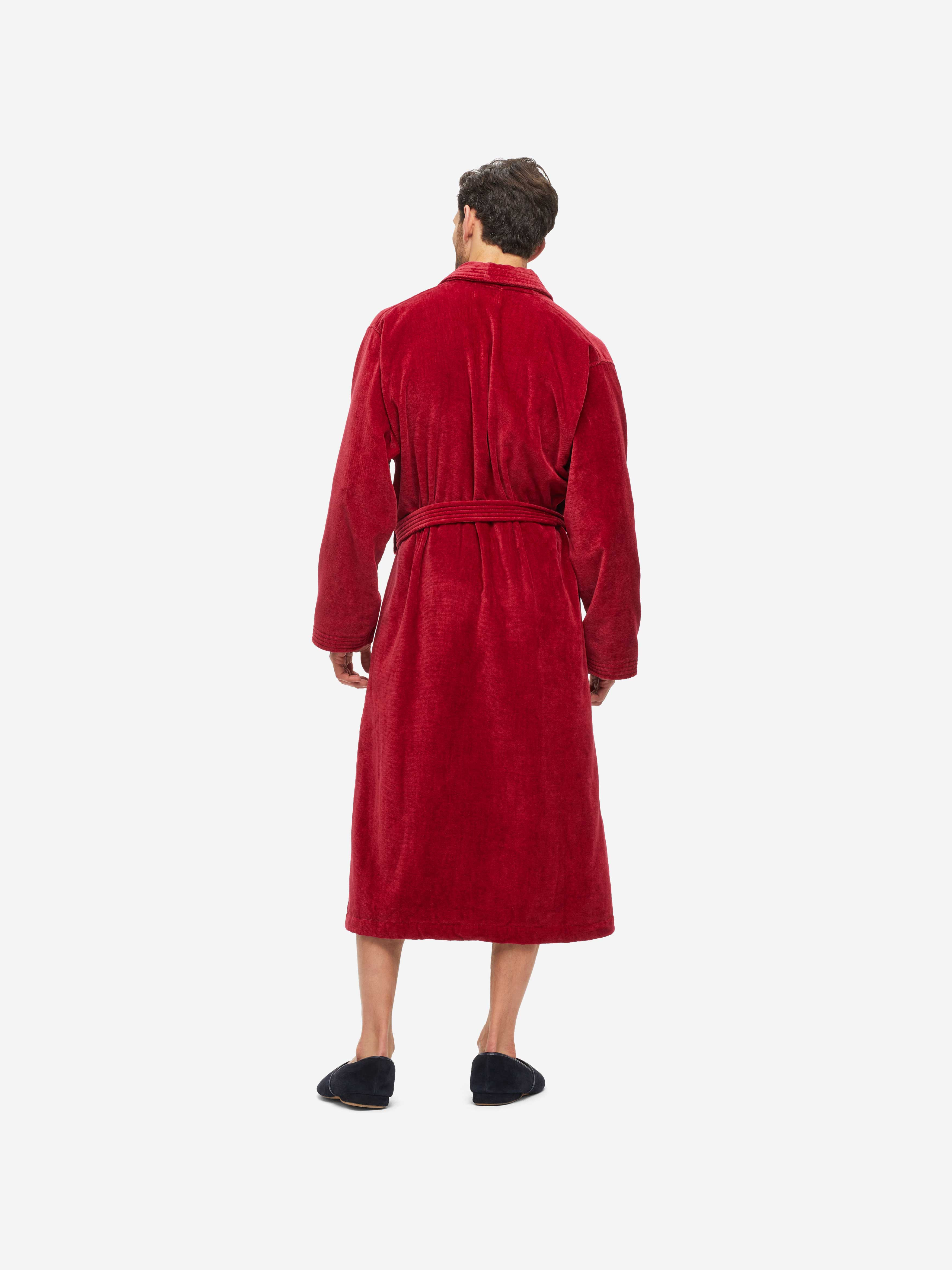 Men's Bathrobe Triton 10 Terry Cotton Wine - 3