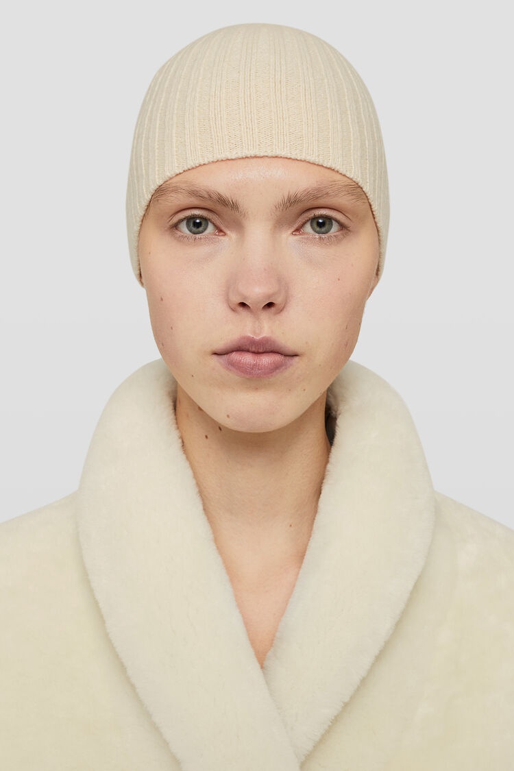 Off-White Knit Beanie by Jil Sander on Sale