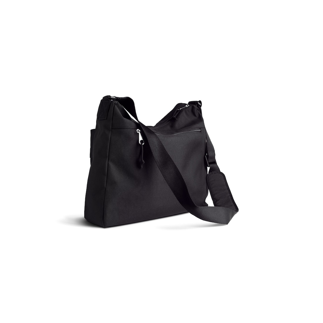 Men's Explorer Hobo Messenger Bag in Black - 3