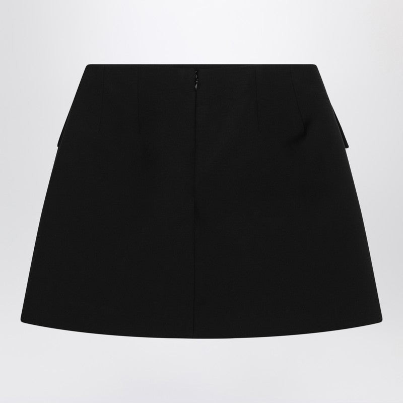 Alexander Mcqueen Black Wool Mini Skirt Women - 2