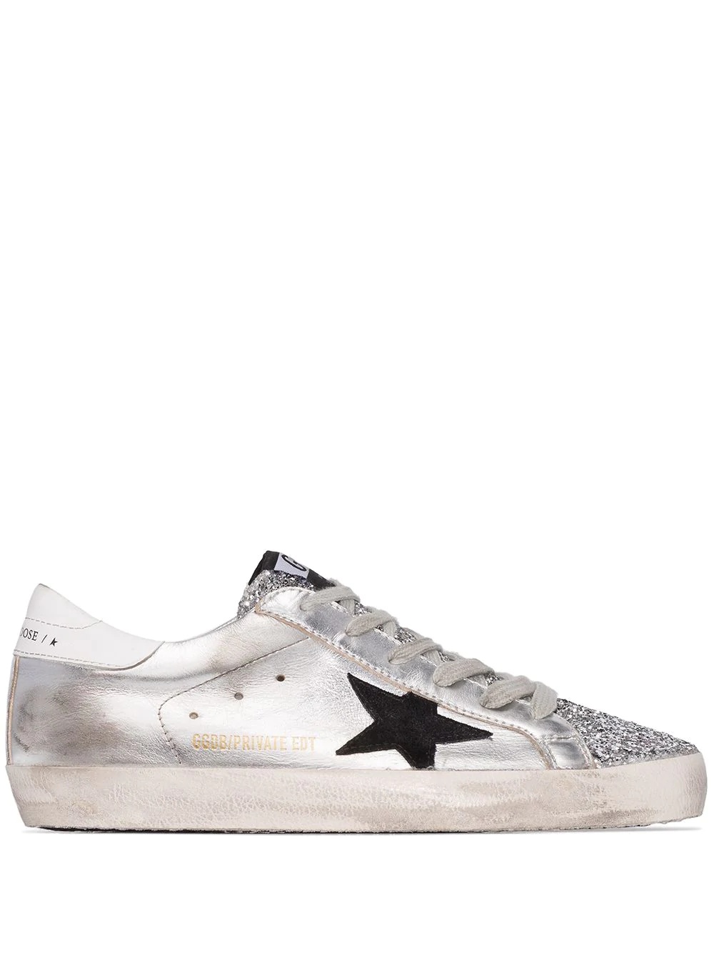 Superstar glitter low-top sneakers - 1