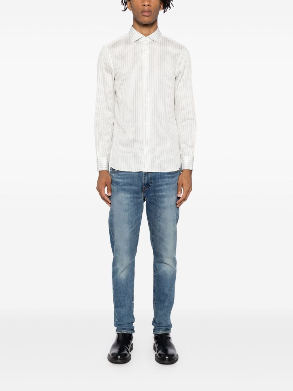 vertical-striped shirt - 2