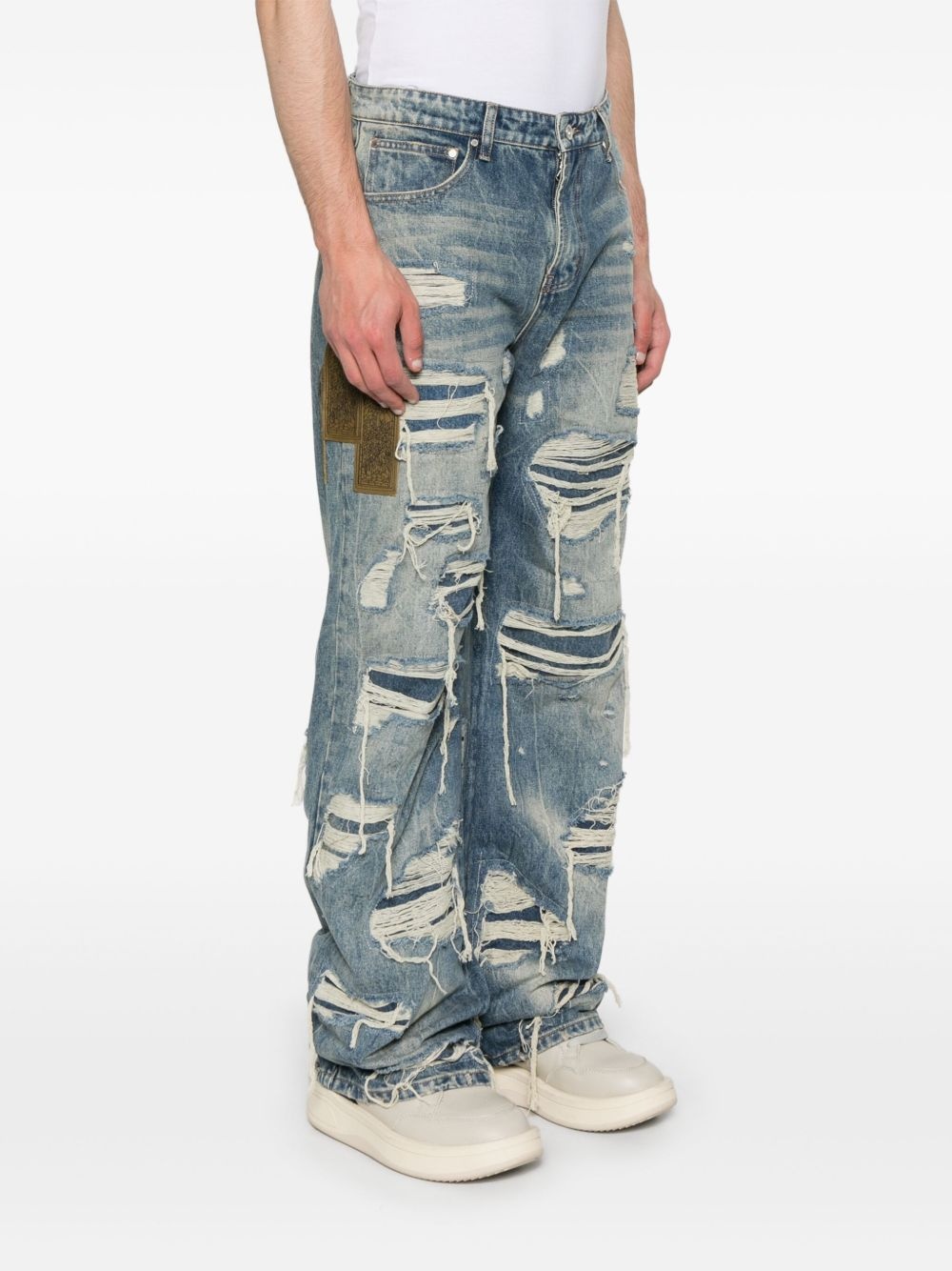 Side Patch Relaxation jeans - 3