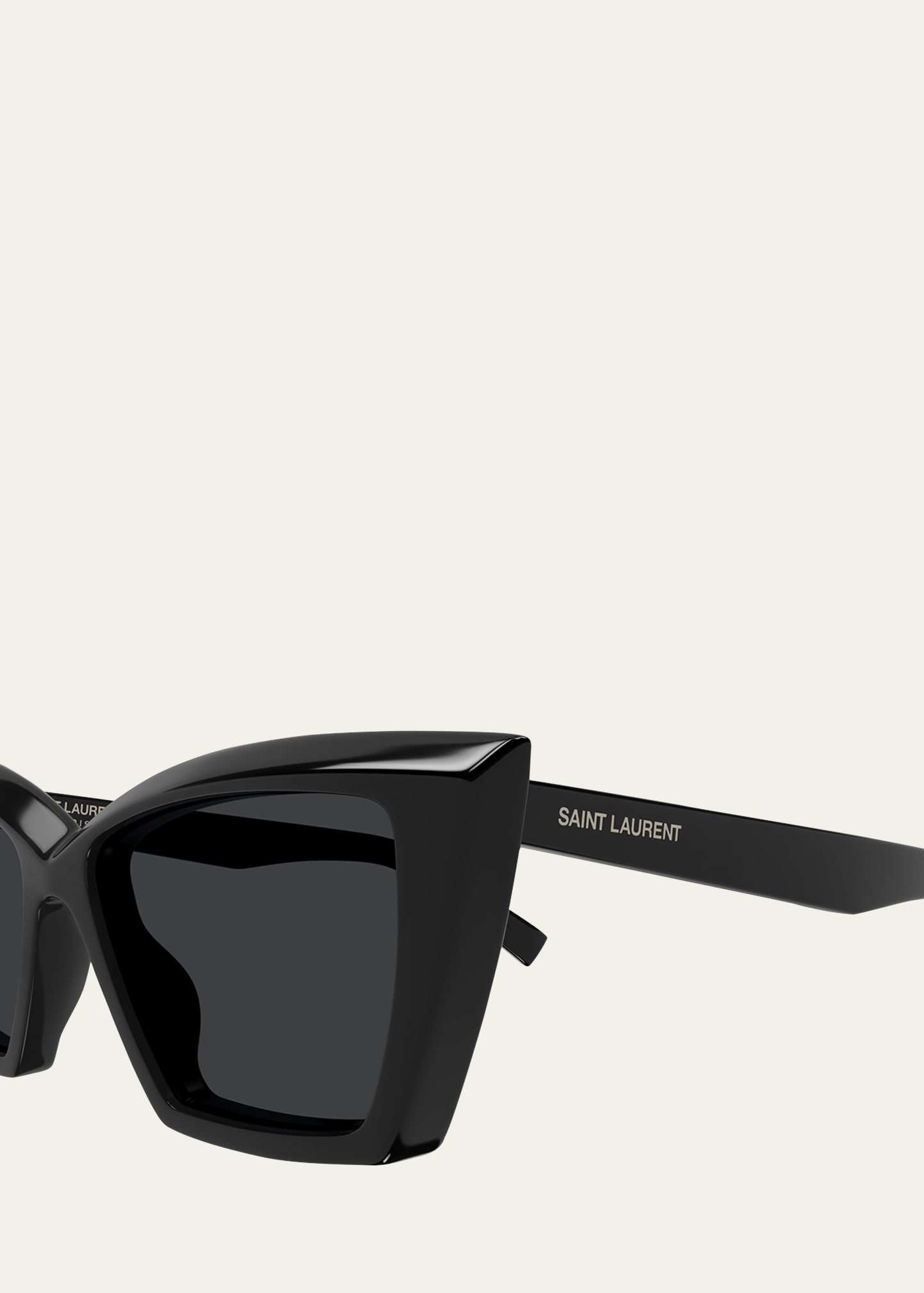 Beveled Acetate Cat-Eye Sunglasses - 3