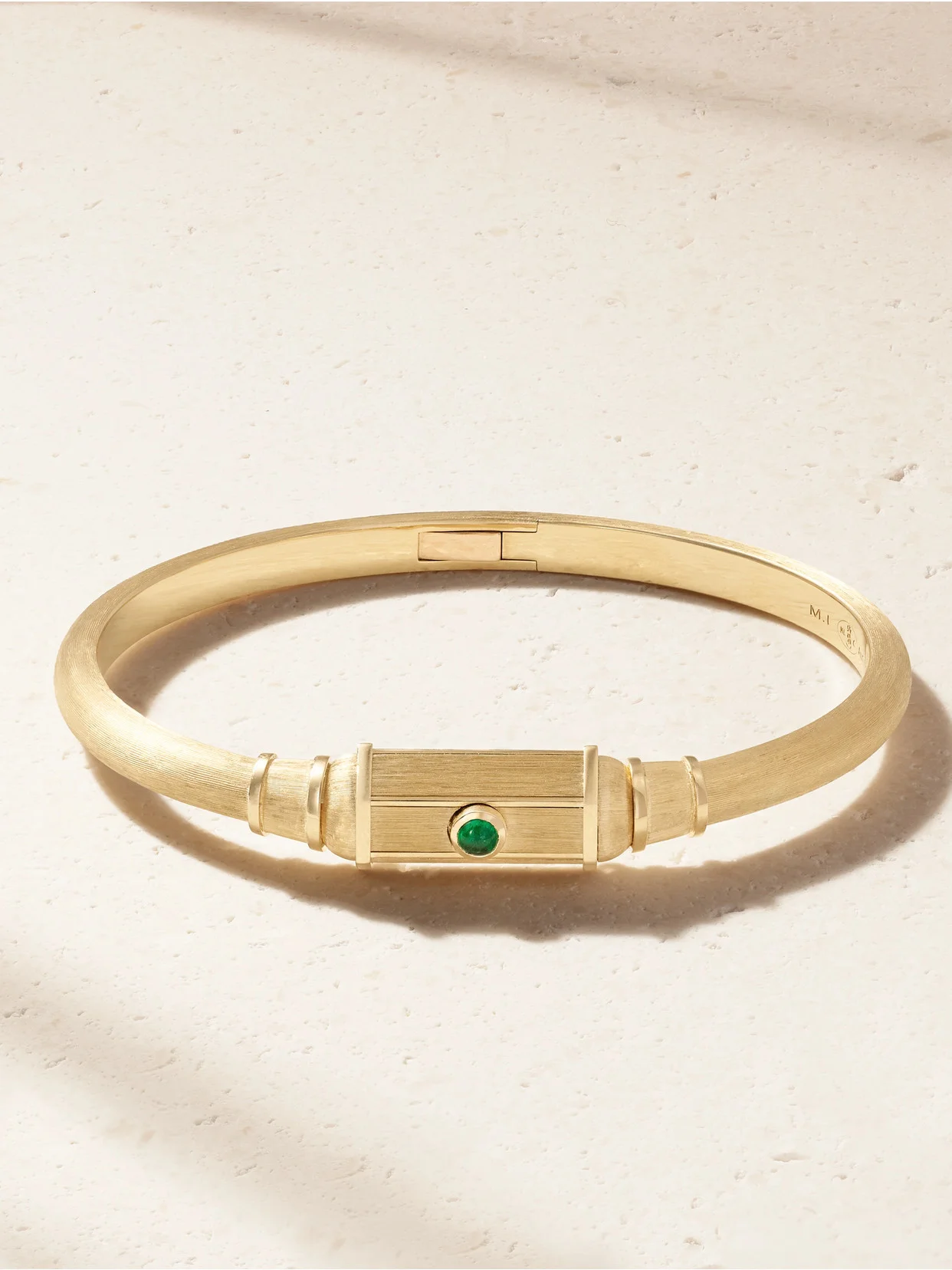 18-karat Gold Emerald Bracelet - 1