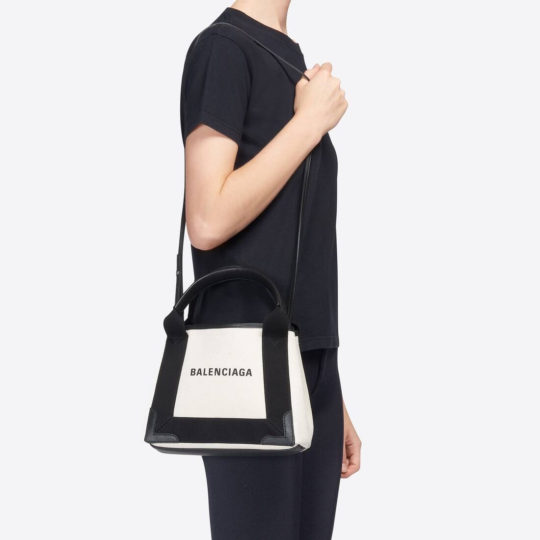 Women's Navy Xs Tote Bag in Black - 3