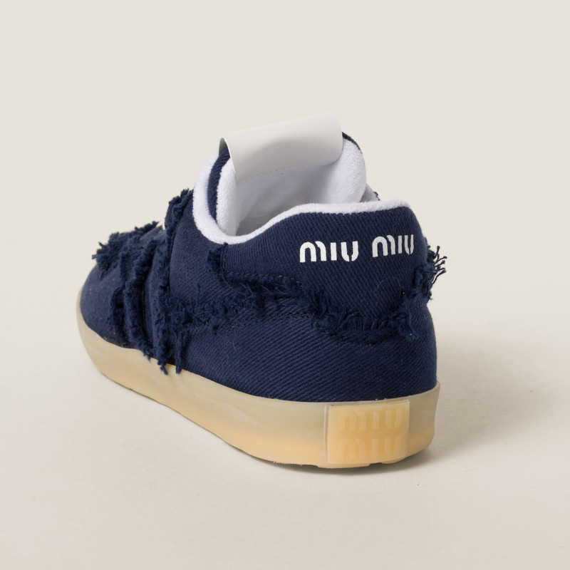 Miu Miu Denim sneakers outlook