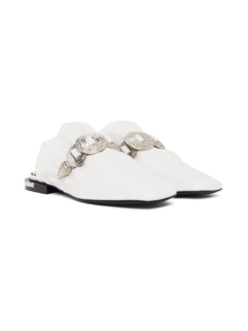 White Slip-On Loafers - 7