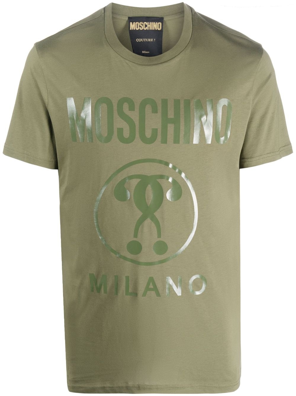 logo-print organic-cotton T-shirt - 1