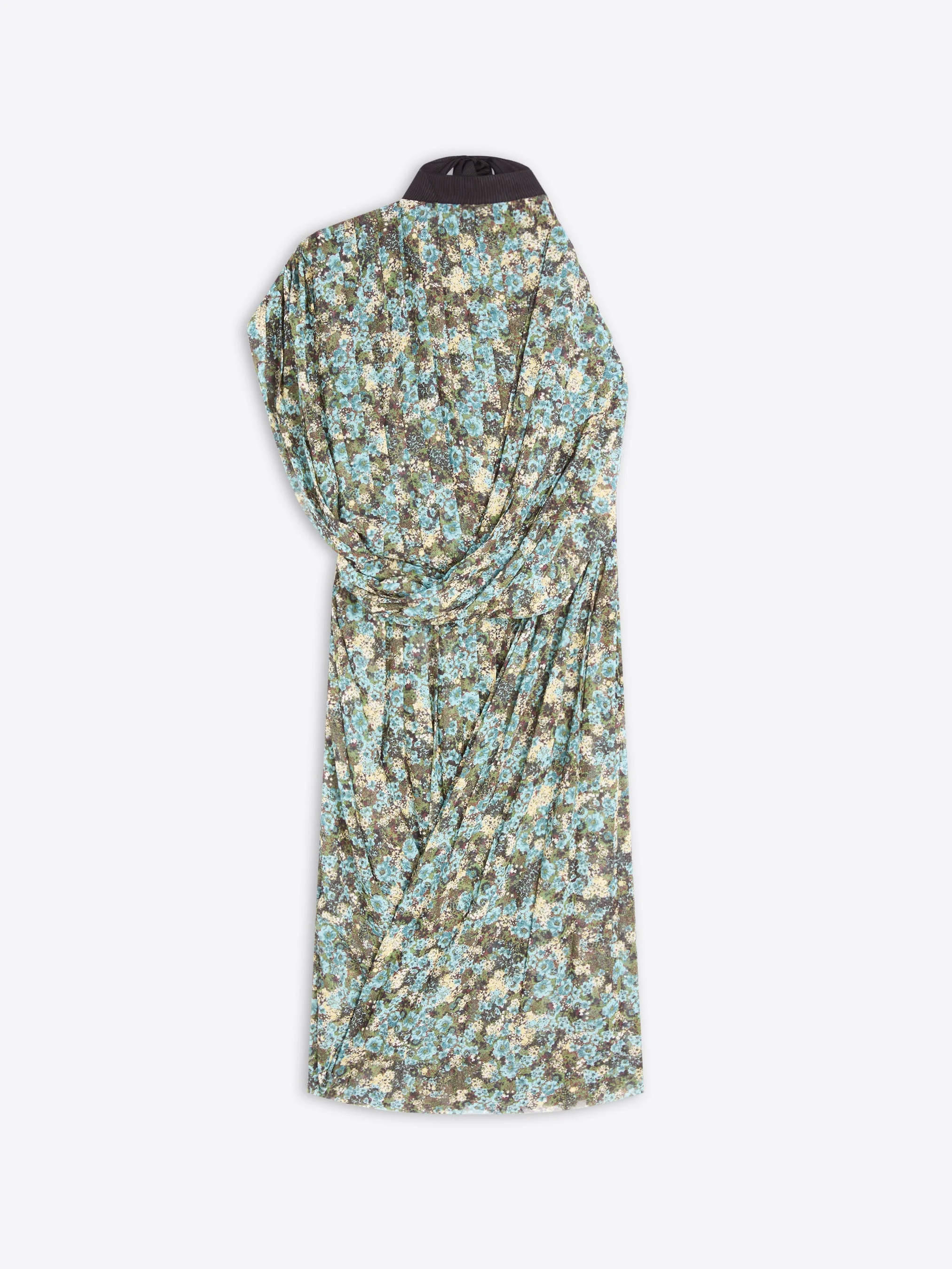 ASYMMETRICAL PLEATED DRESS - 1