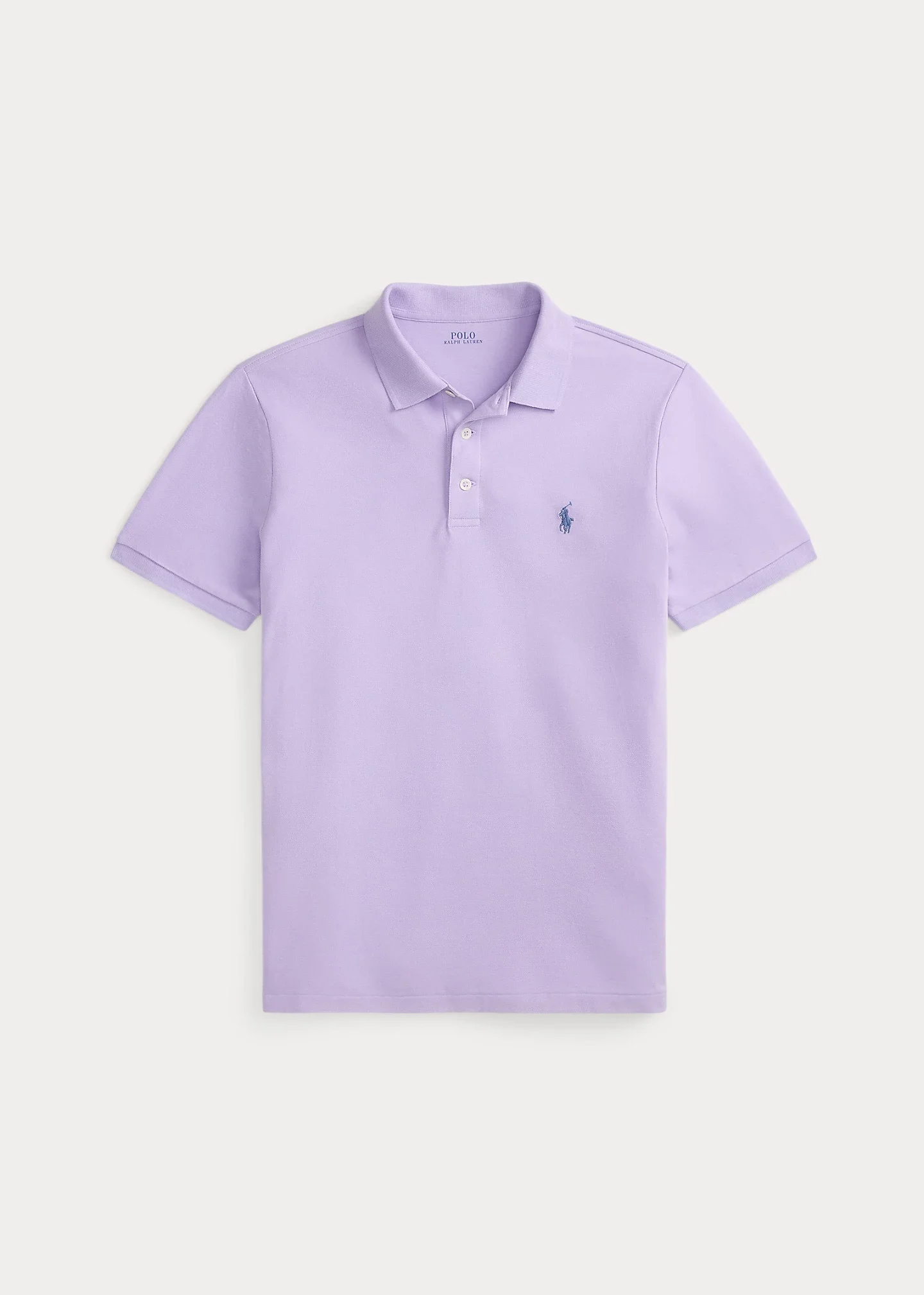 Custom Slim Fit Stretch Mesh Polo Shirt - 1