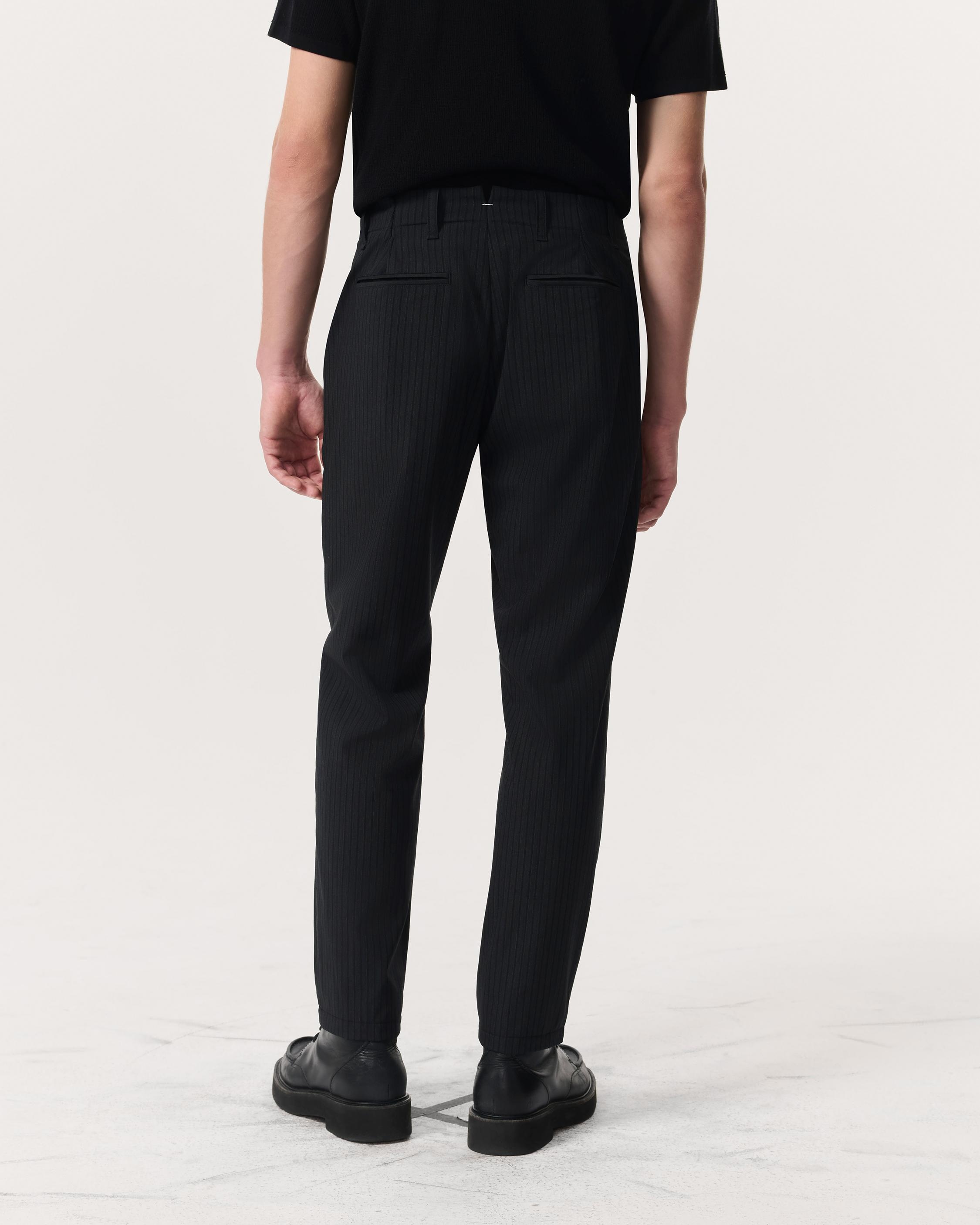 Lennox Pinstripe Italian Wool-Blend Trousers - 5