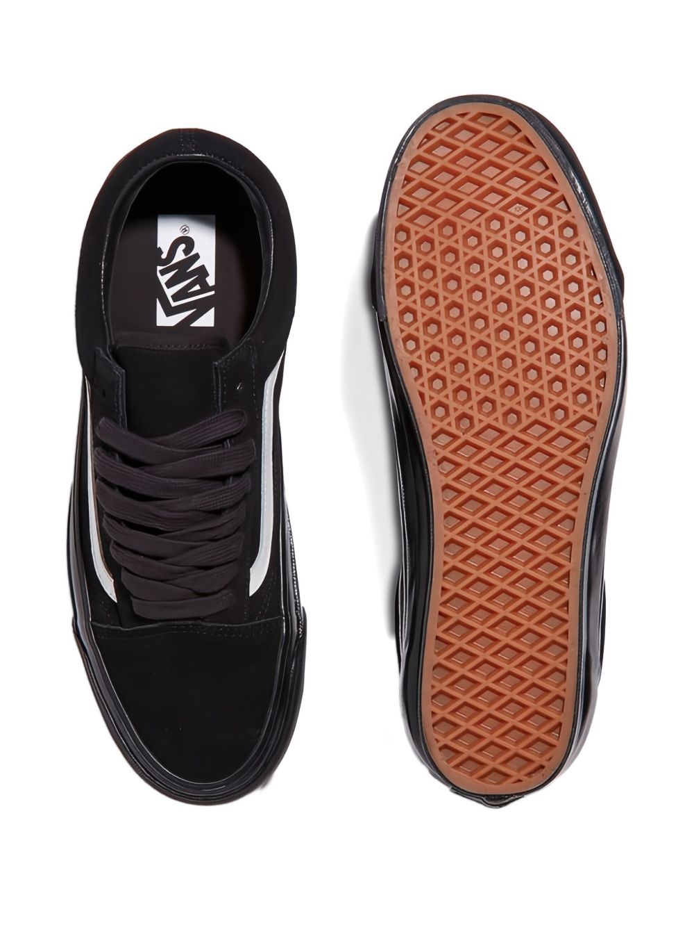 suede low-top sneakers - 4