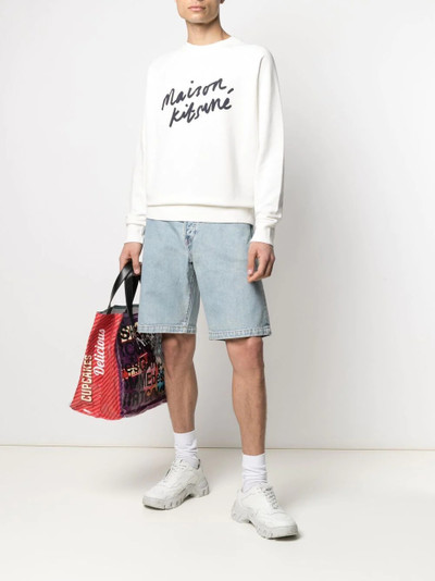 Maison Kitsuné graphic-print cotton sweatshirt outlook