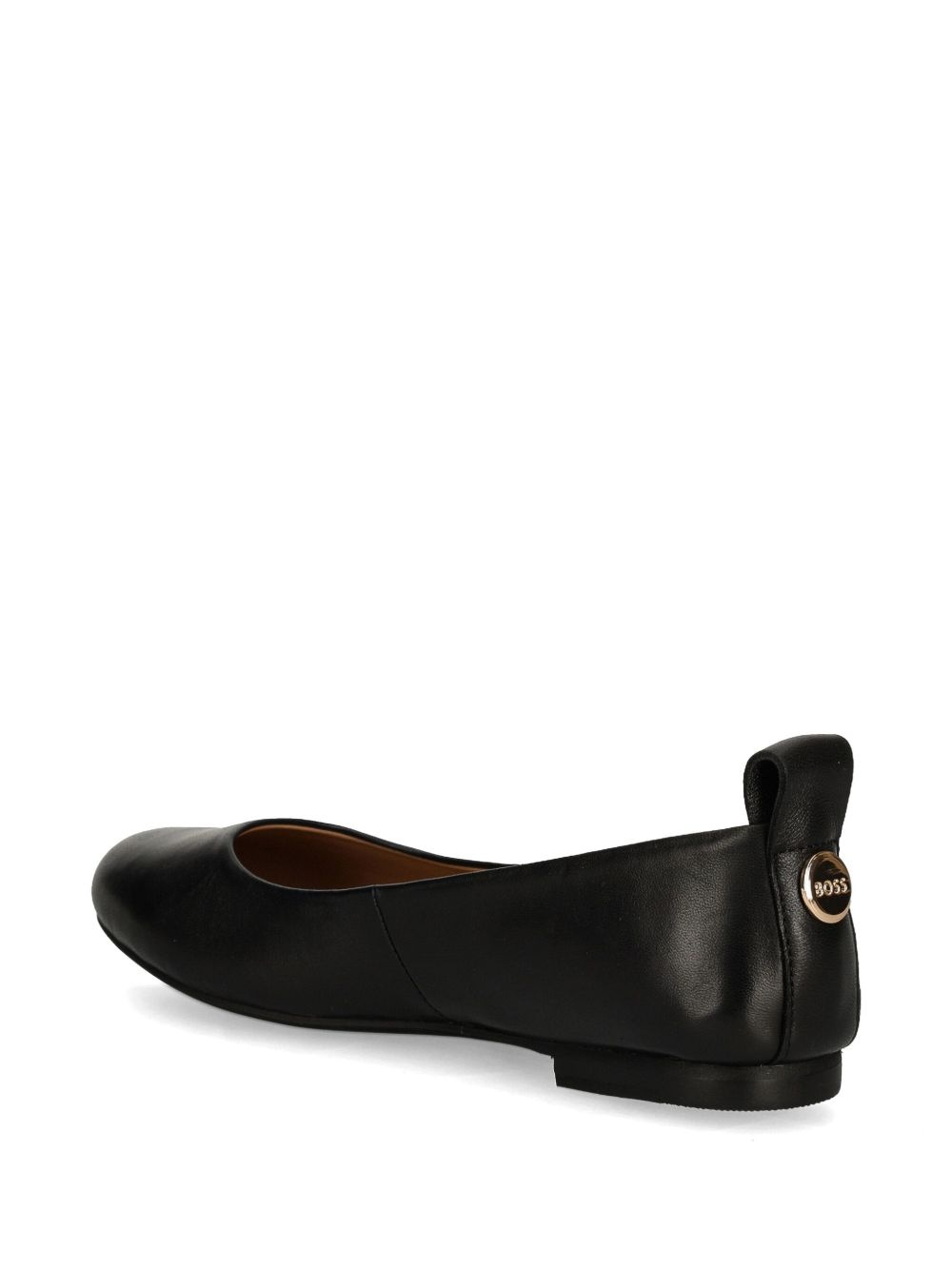 logo-plaque ballerina shoes - 3