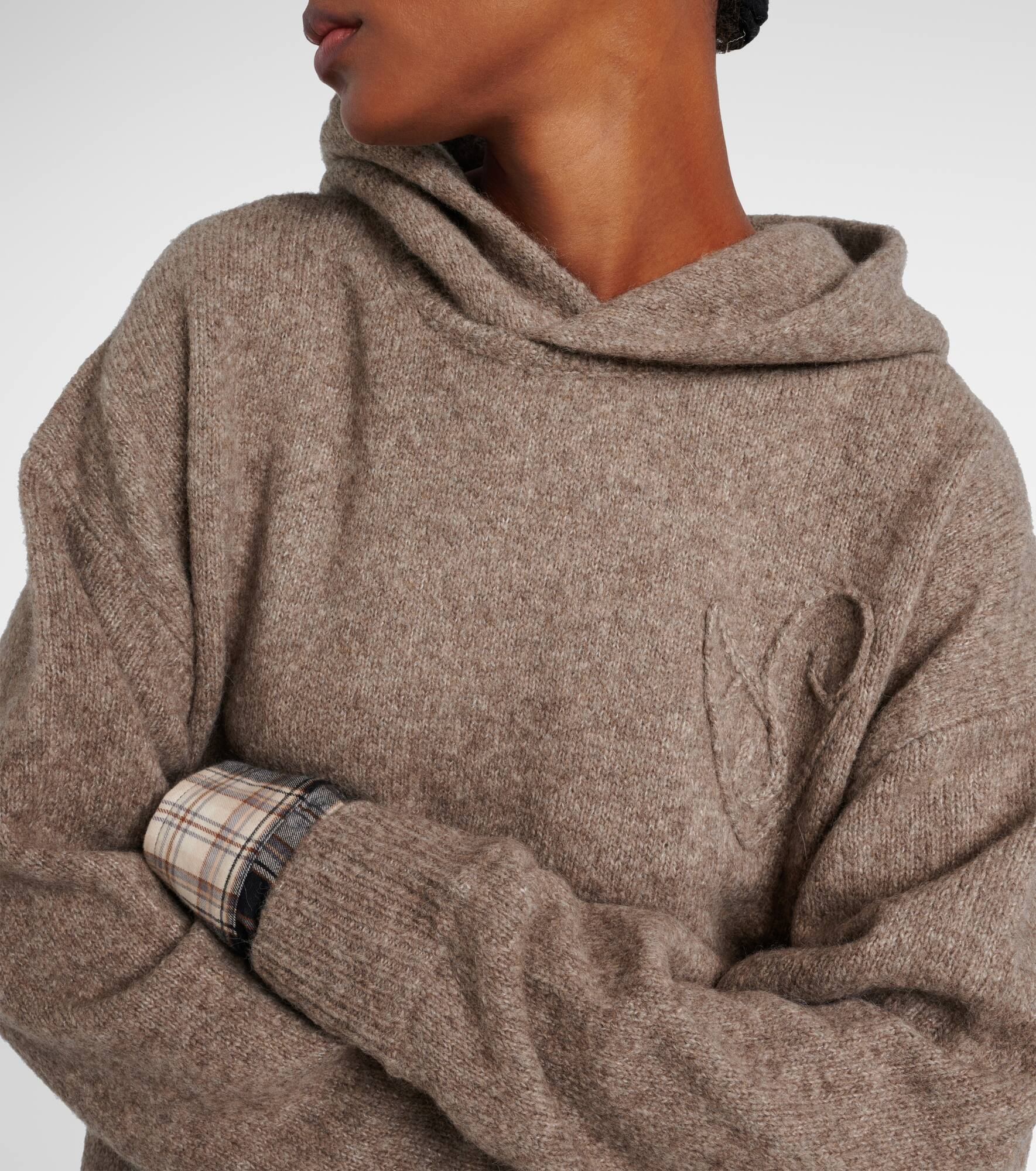 Layered wool-blend sweater - 4