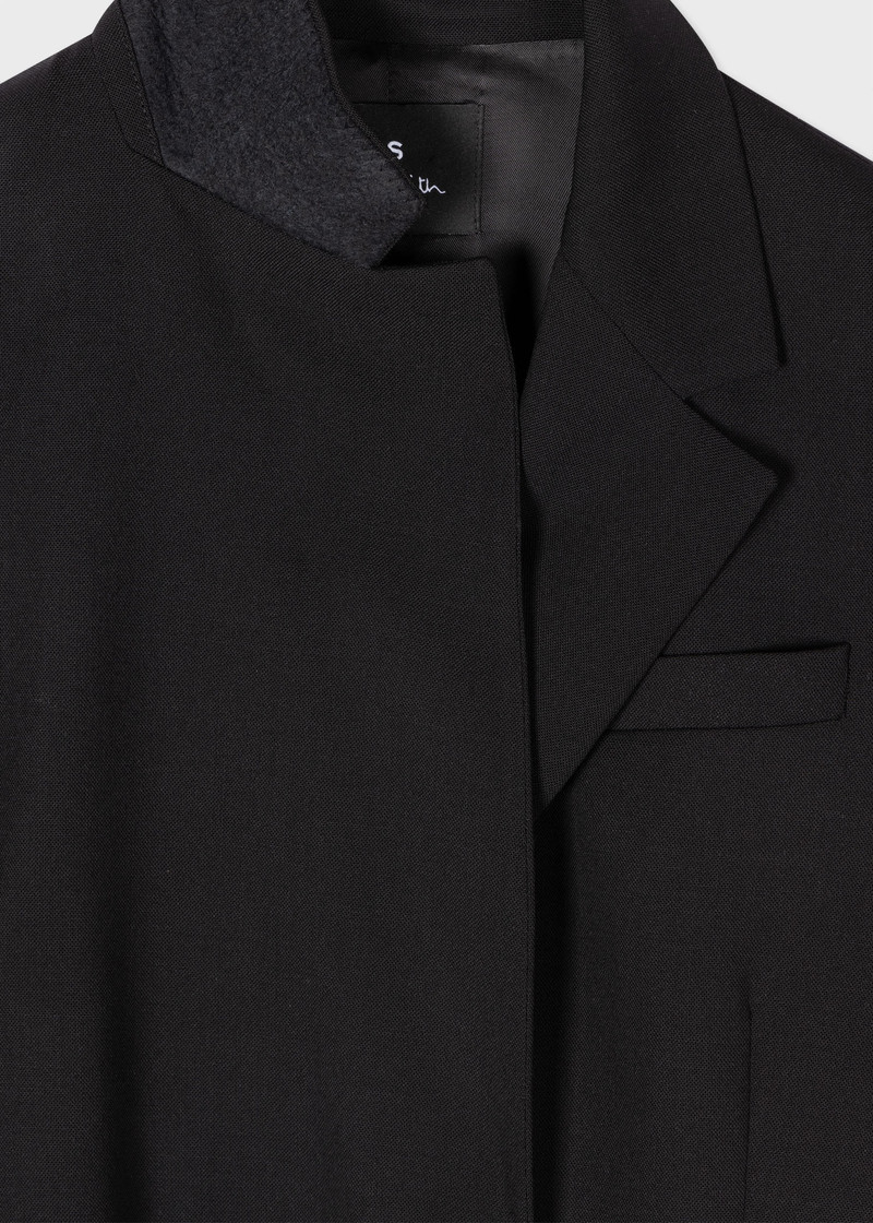 Paul Smith Black Double Breasted Contrast Blazer outlook