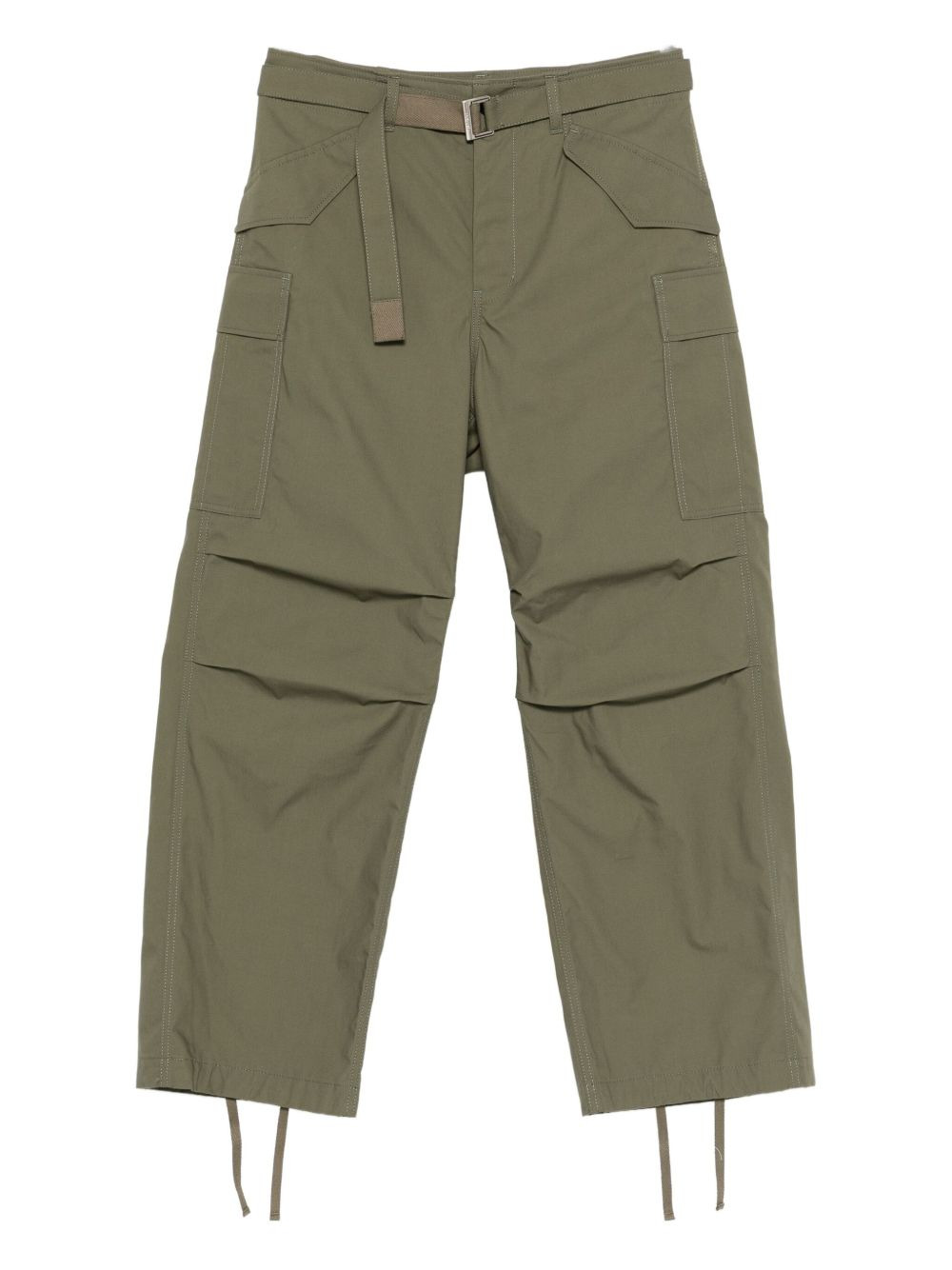 belted cargo trousers - 1