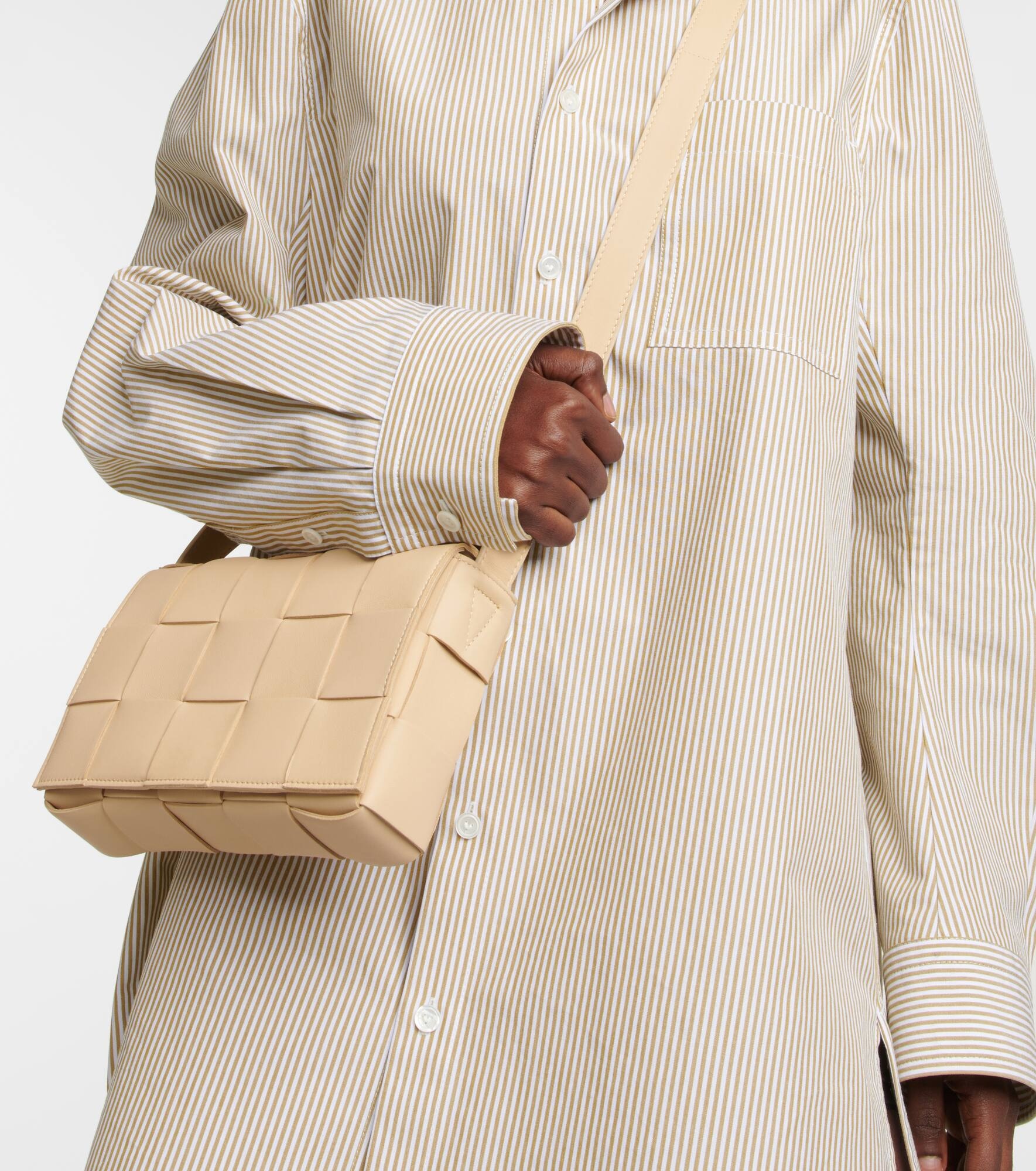 Cassette leather shoulder bag - 2