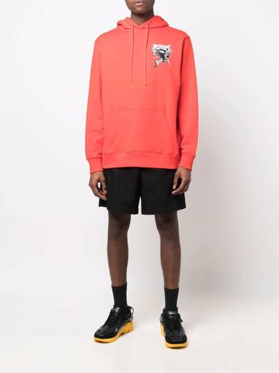 MSGM Fish-print hoodie outlook