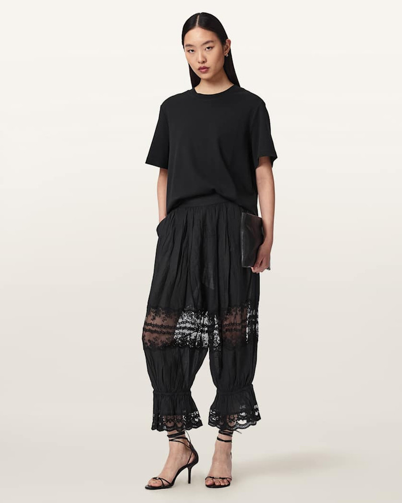 ALLSAINTS SOLENE BAGGY LACE PANTS outlook