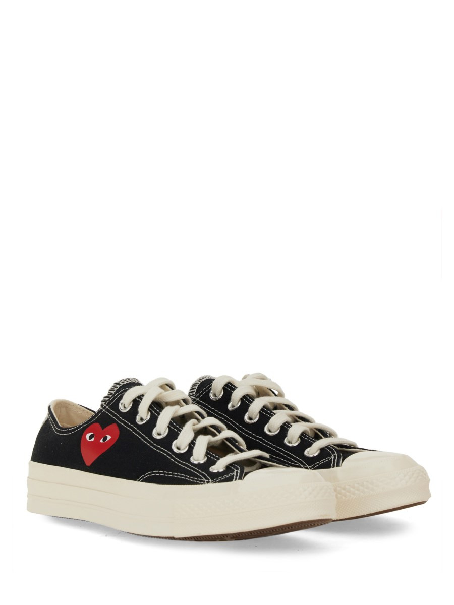 SNEAKER IN TELA DI COTONE CON LOGO - 2