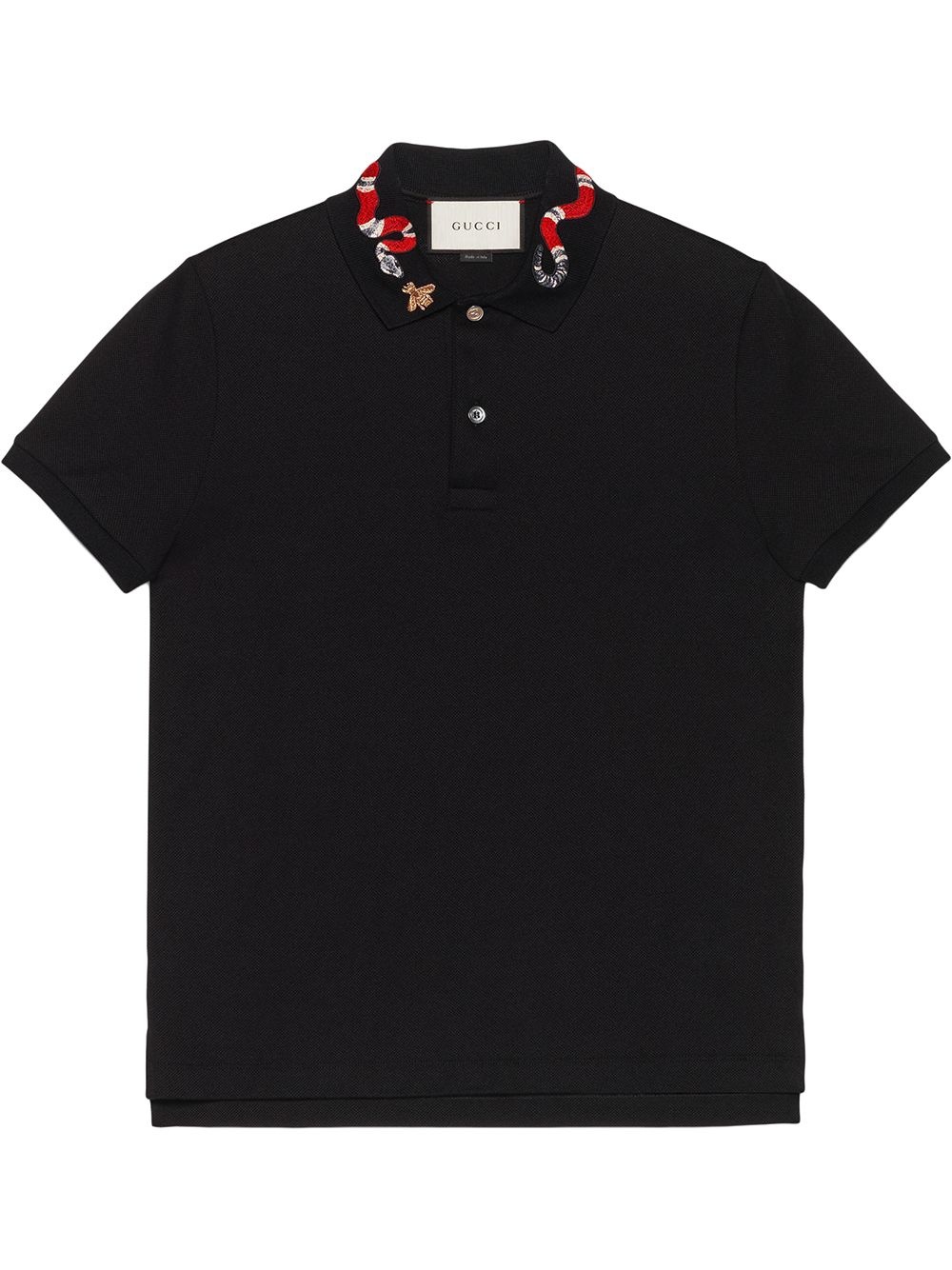 polo with snake embroidery - 1