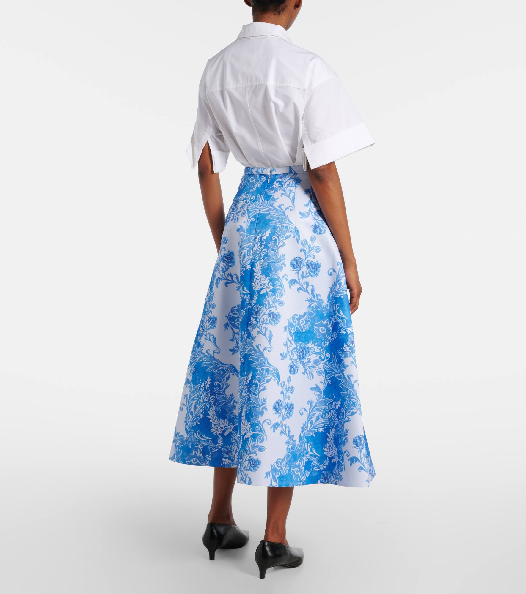 Hallie floral taffeta maxi skirt - 3