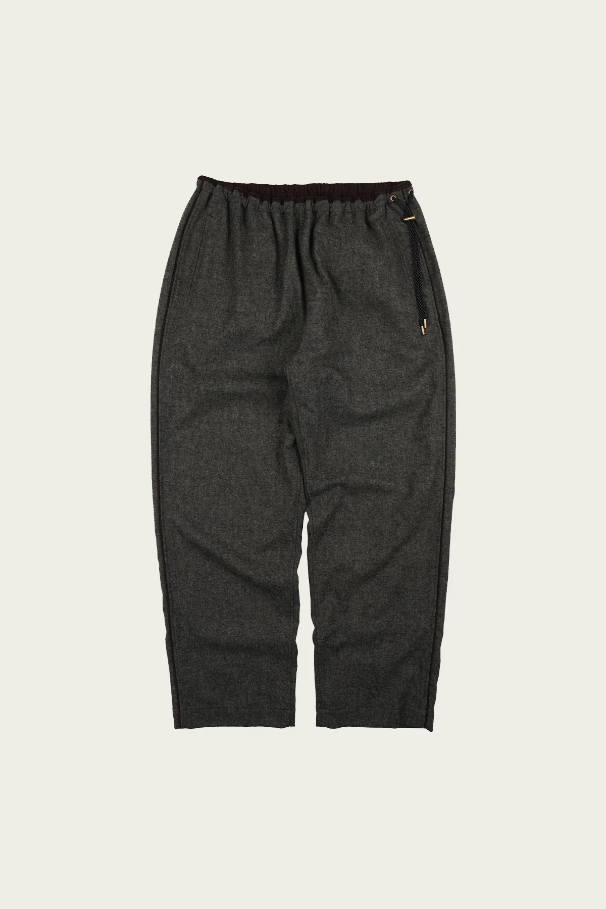 Wool Easy Pants - Forest Black - 1