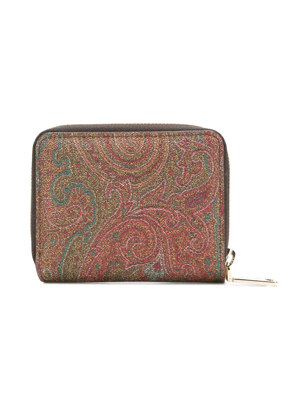 paisley printed zip purse - 2