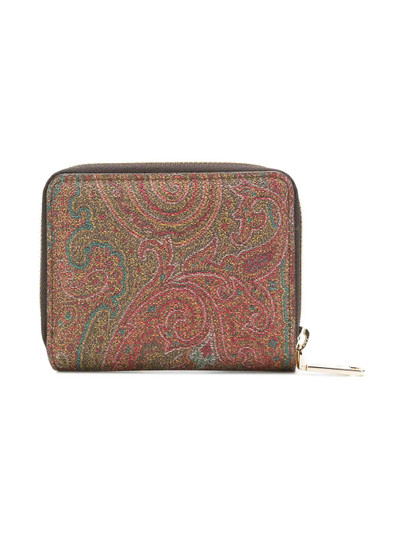 Etro paisley printed zip purse outlook