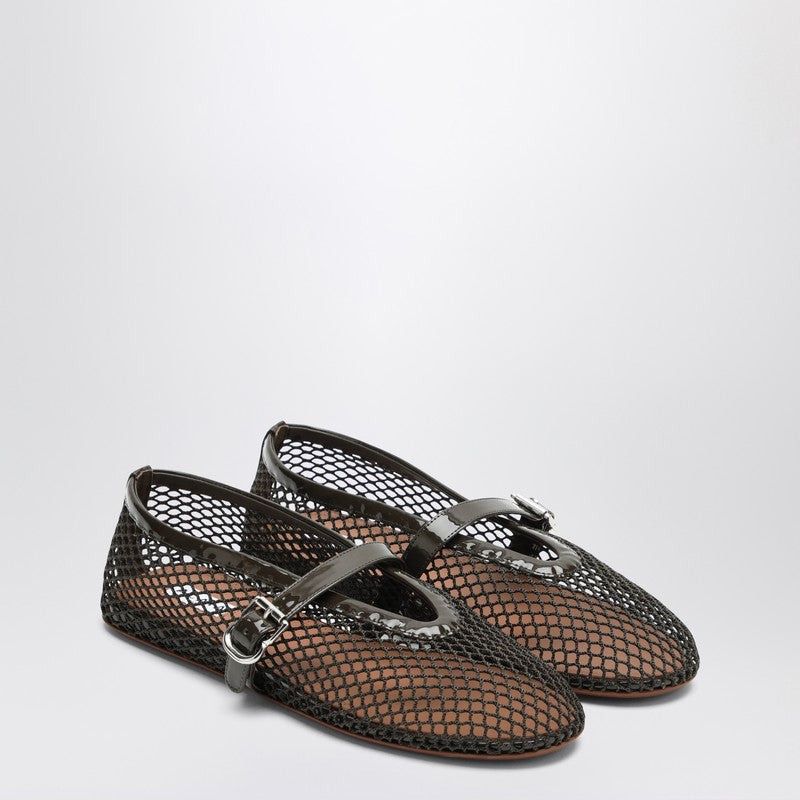 Alaia Khaki Mesh Ballerina Women - 1