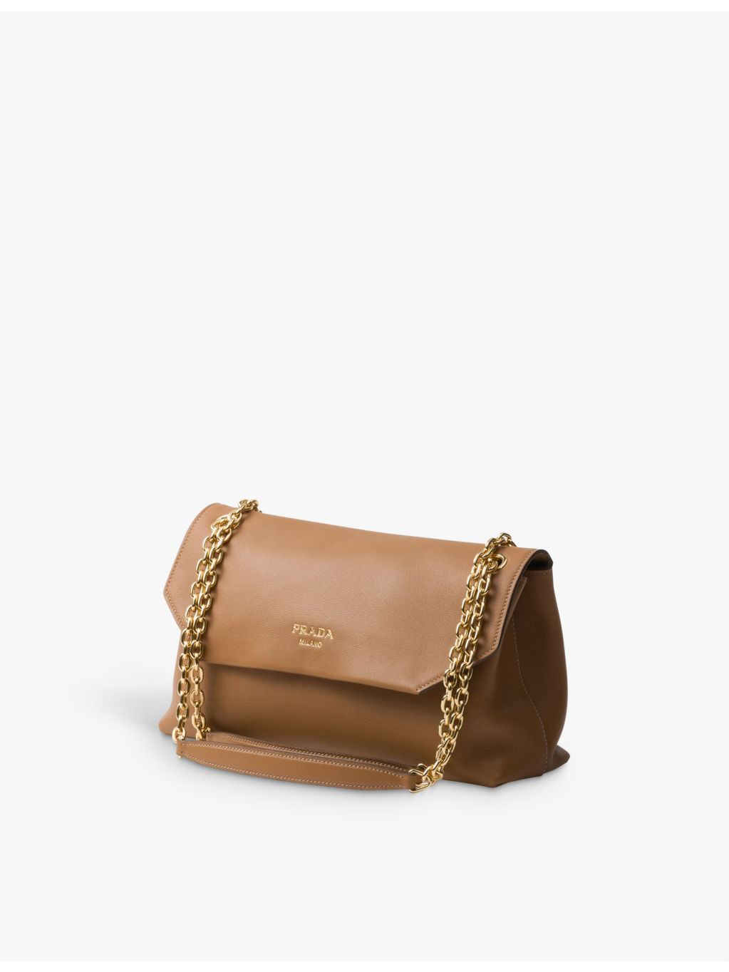 Logo-plaque medium leather shoulder bag - 7